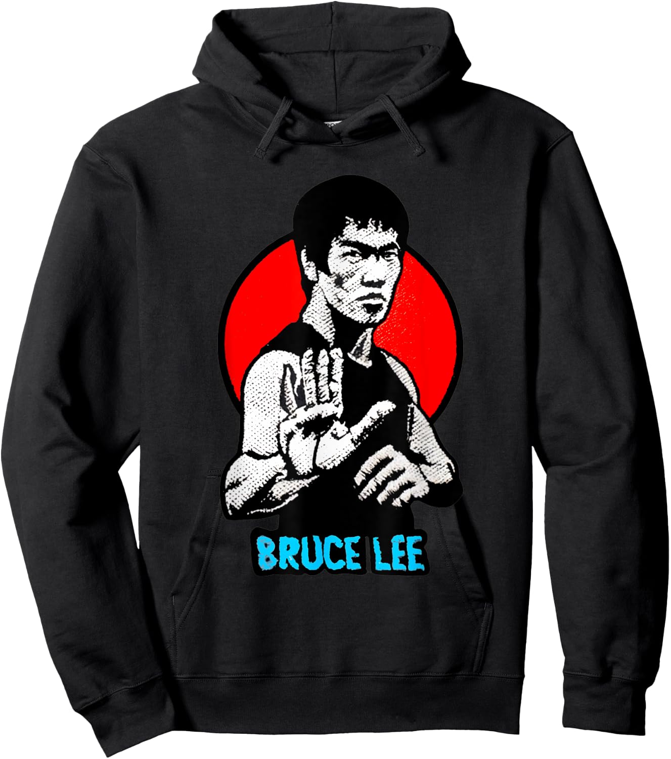 Bruce Lee's Kung Fu Jeet Kune Do King of Kung Fu , -Adults, Black, Small, Short Sleeve Hoodie - Hoodie | Black