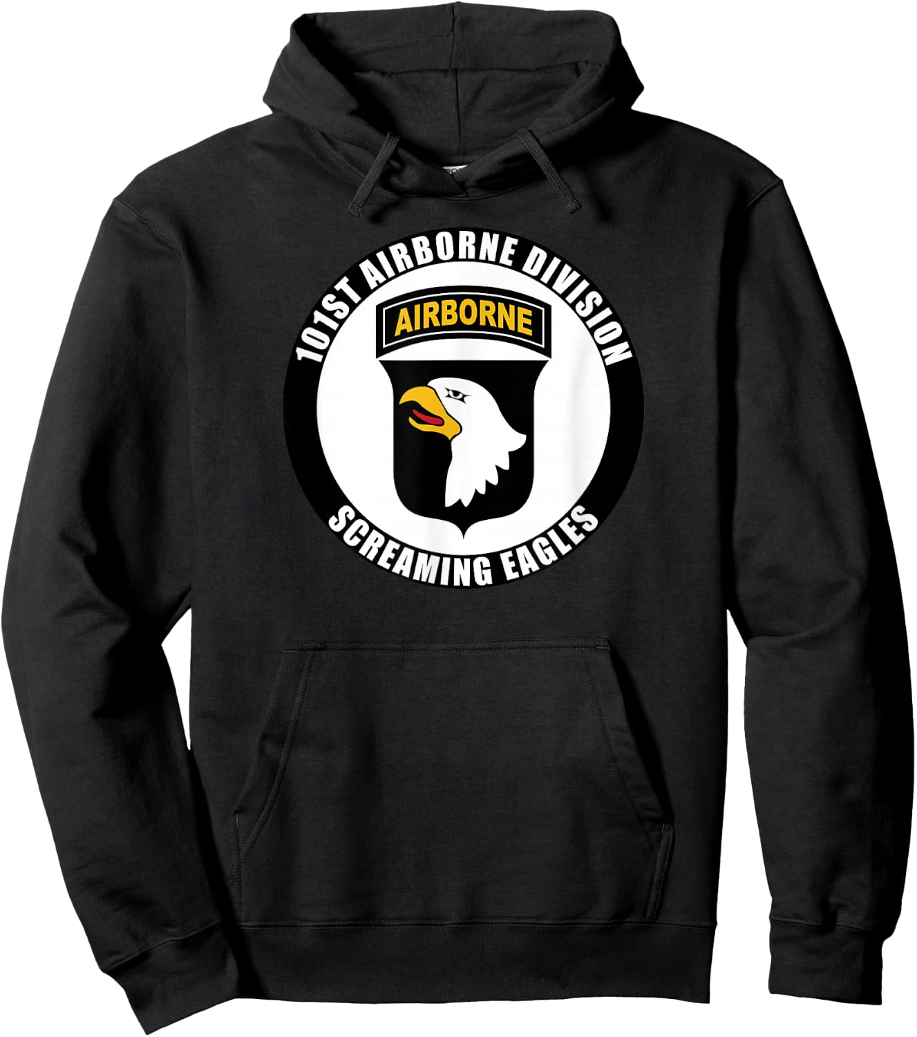 101st Airborne Division Famous Motto Military Veteran Hoodie - Hoodie | Black