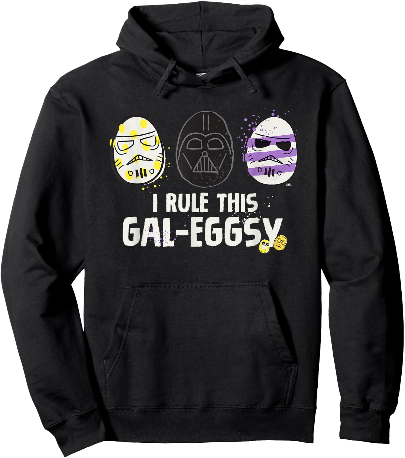 Star Wars I Rule This Gal-Eggsy Darth Vader Empire Easter Hoodie - Hoodie | Black