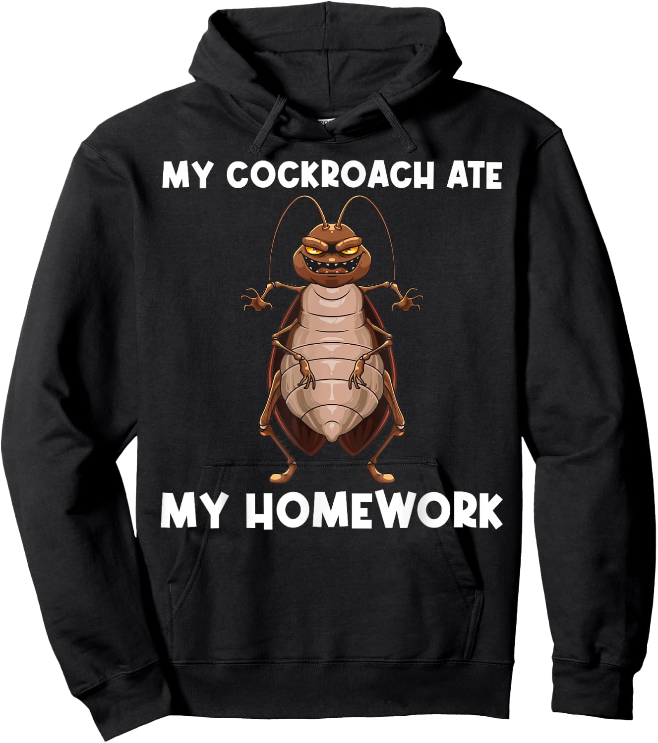 Funny Cockroach For Kids Boys Entomology Pest Control Insect Hoodie - Hoodie | Black