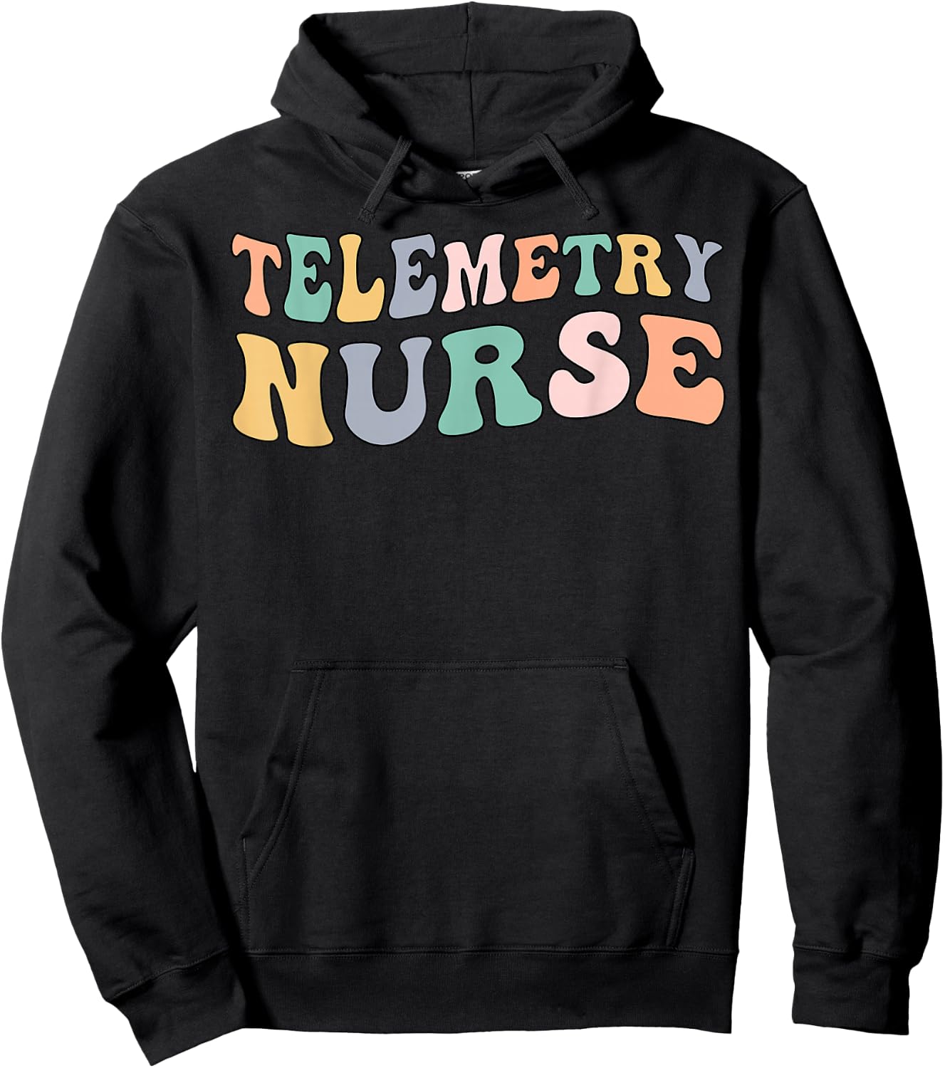 Groovy Telemetry Nurse Telemetry Unit Hoodie - Hoodie | Black
