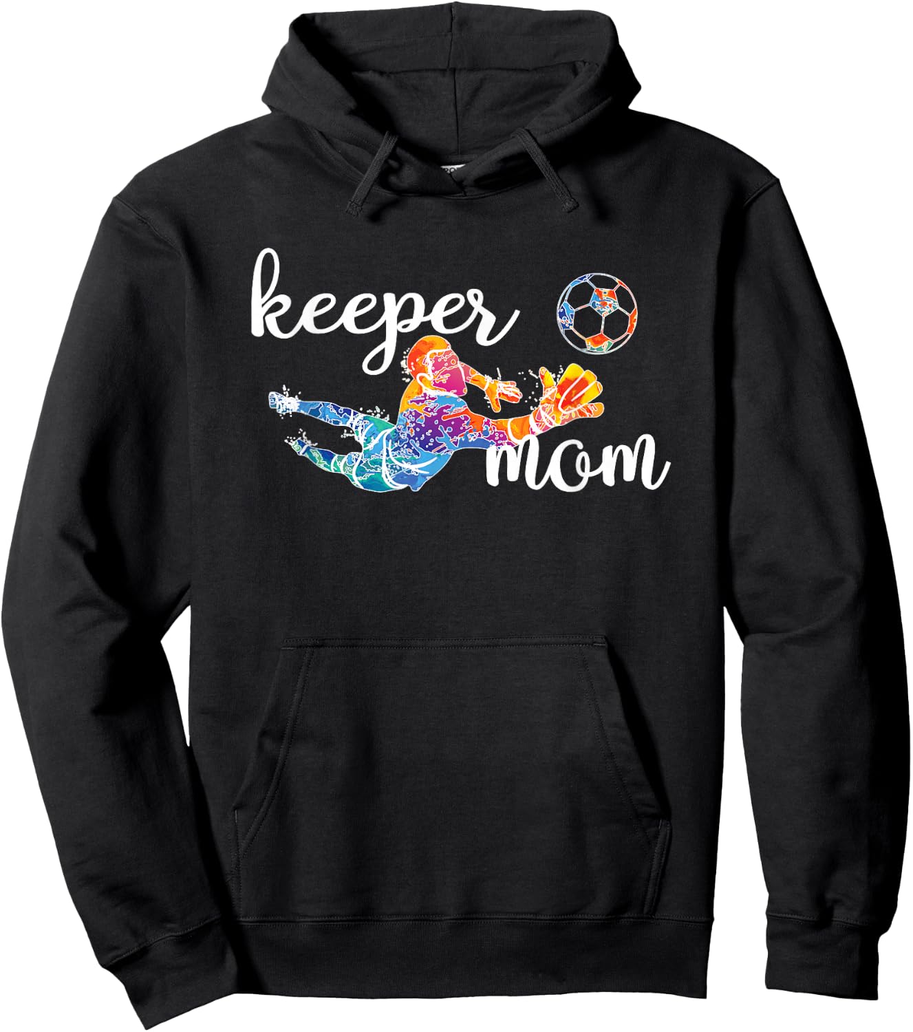 Proud Soccer Goalkeeper Mom of A Soccer Goalie Mother Hoodie - Hoodie | Black