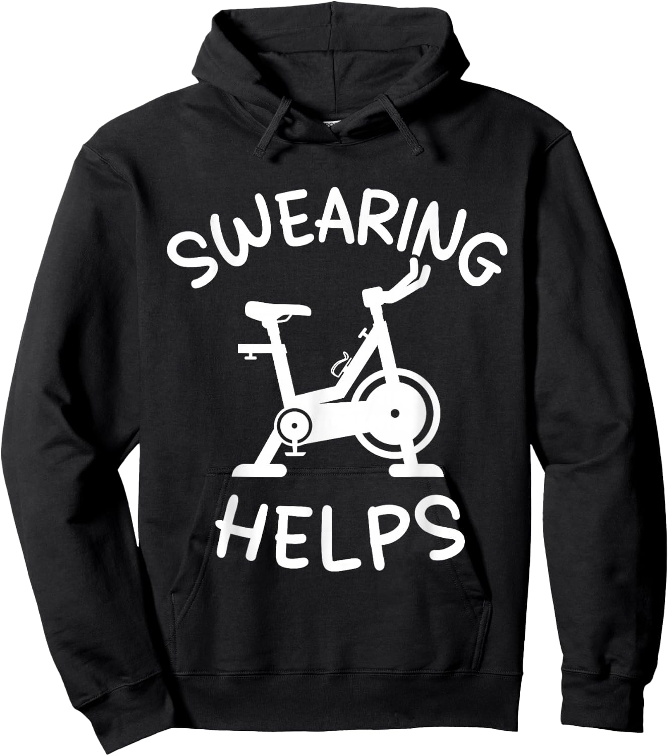 Spinning Class Indoor Rhythm Cycling Workout Stationary Bike Hoodie - Hoodie | Black