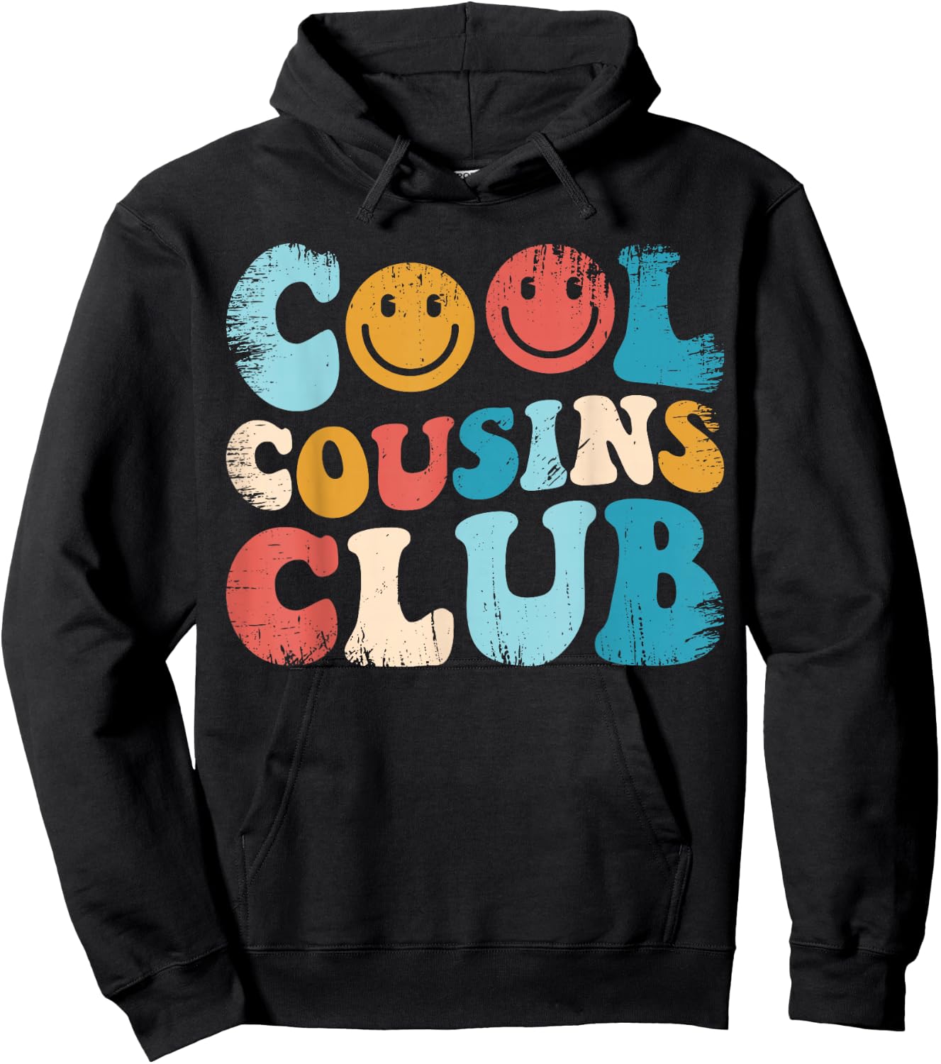 Cool Cousins Club, Funny Cousin Crew Kids Boys Girls Hoodie - Hoodie | Black