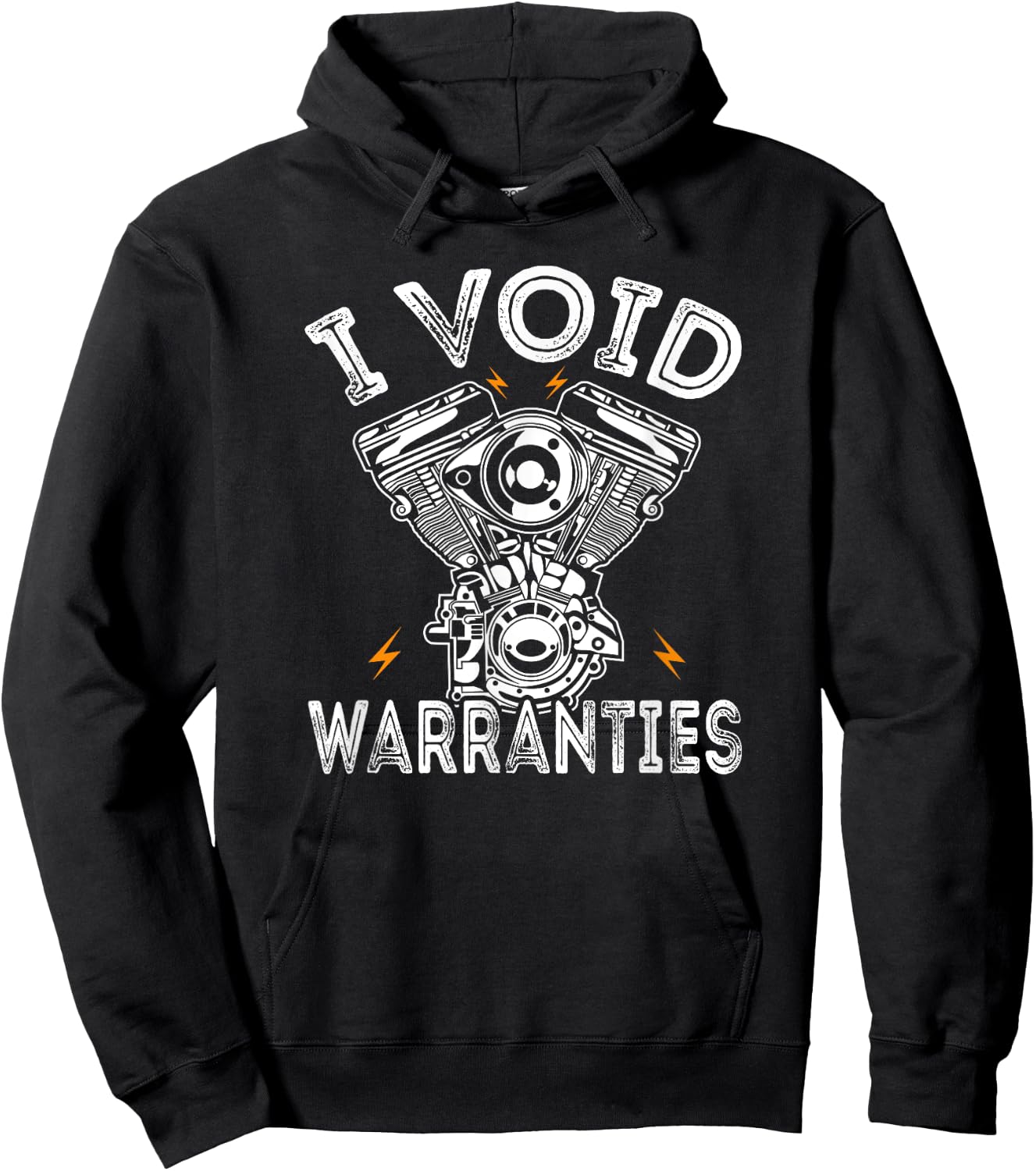 Funny I Void Warranties Motorcycle Hoodie - Hoodie | Black