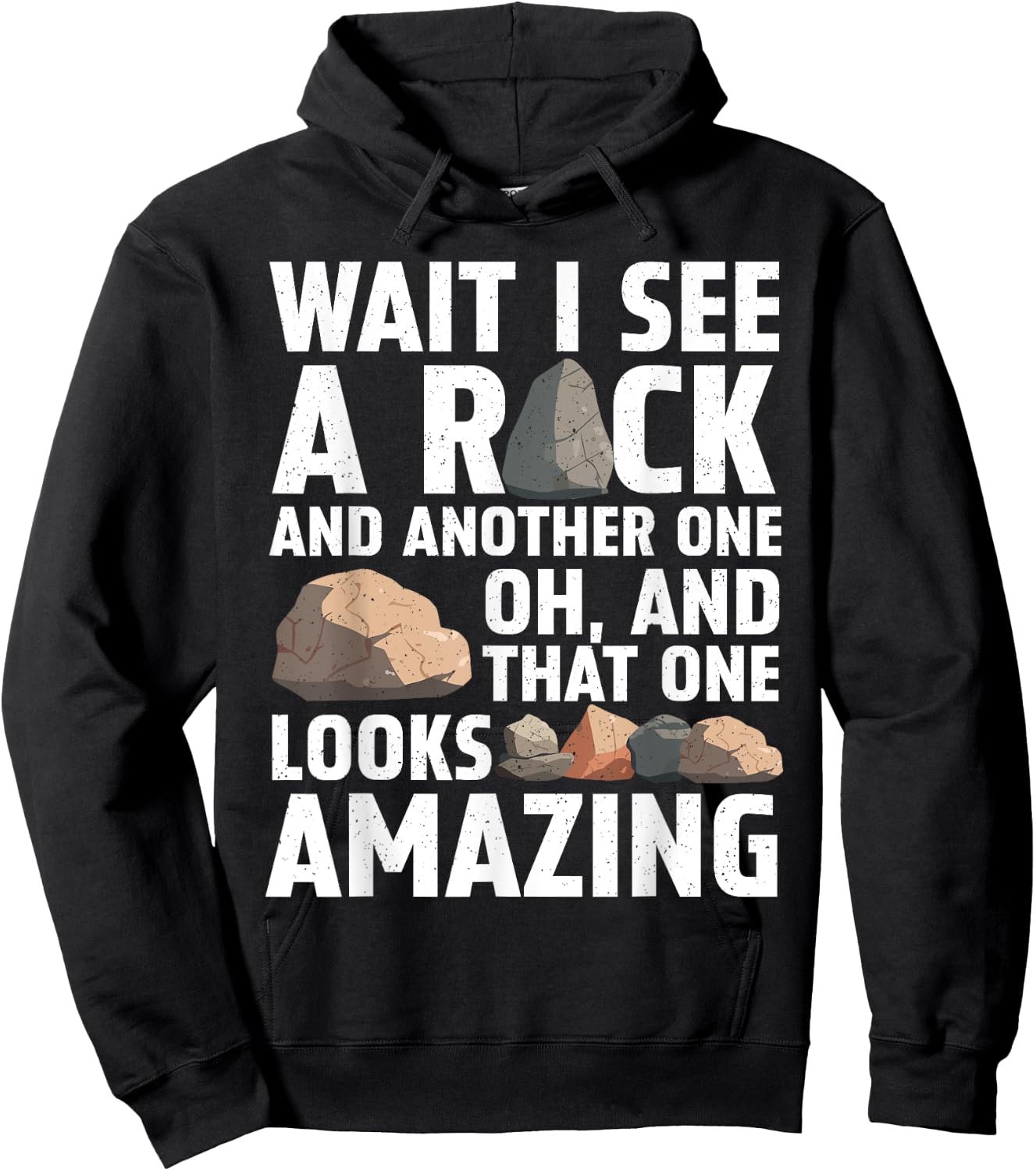 Funny Rock Collector Art Women Kids Geology Lover Hoodie - Hoodie | Black