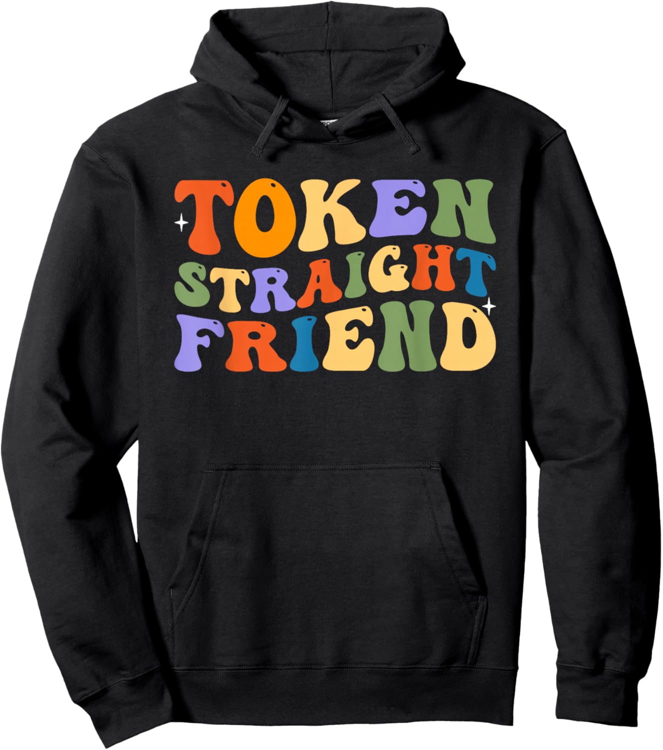 Token Straight Friend Shirt Gay Pride Rainbow Equality Hoodie - Hoodie | Black