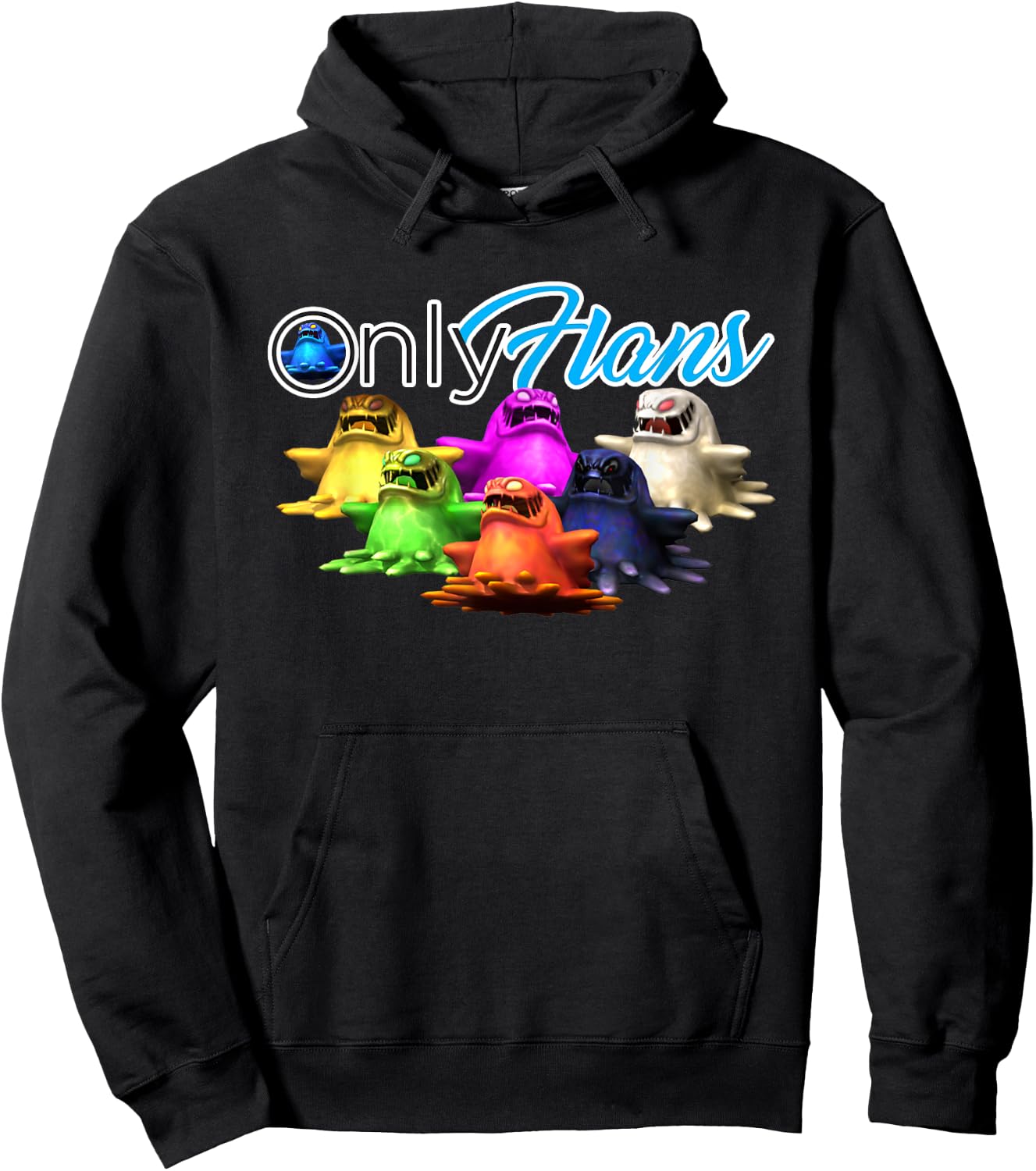 Funny Onlyflans Meme Fantasy Hoodie - Hoodie | Black