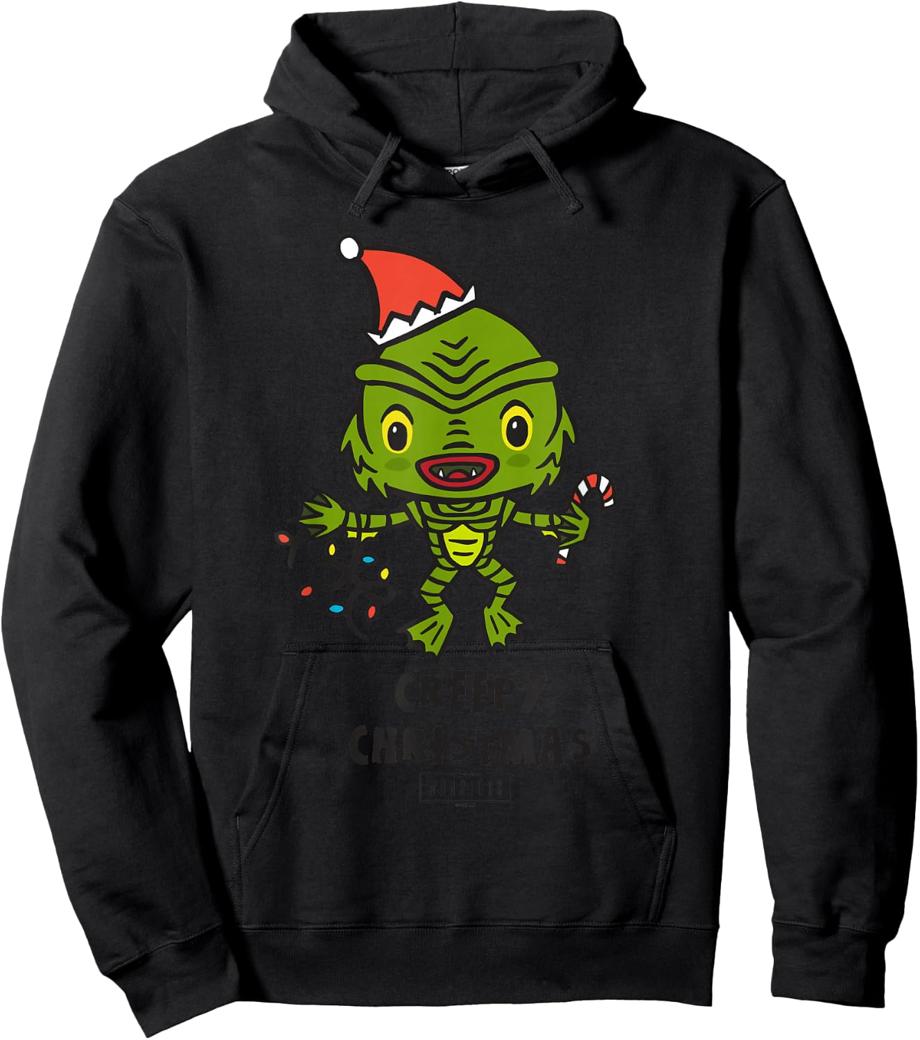 Universal Monsters Creature from the Black Lagoon Christmas Hoodie - Hoodie | Black