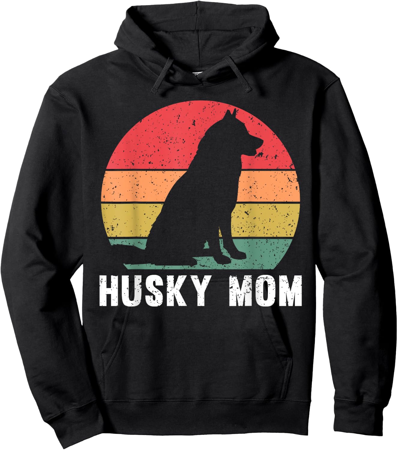 Best Husky Design For Mom Women Siberian Husky Dog Lovers Hoodie - Hoodie | Black