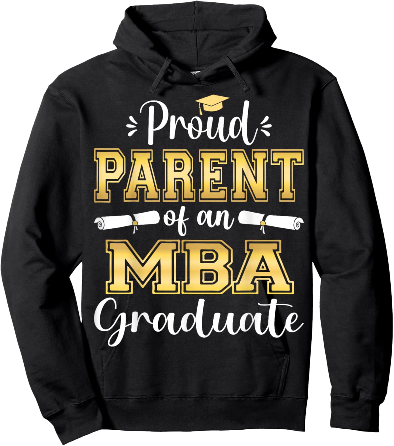 Proud Parent of 2023 Class MBA Graduate Family Grad 23 Hoodie - Hoodie | Black