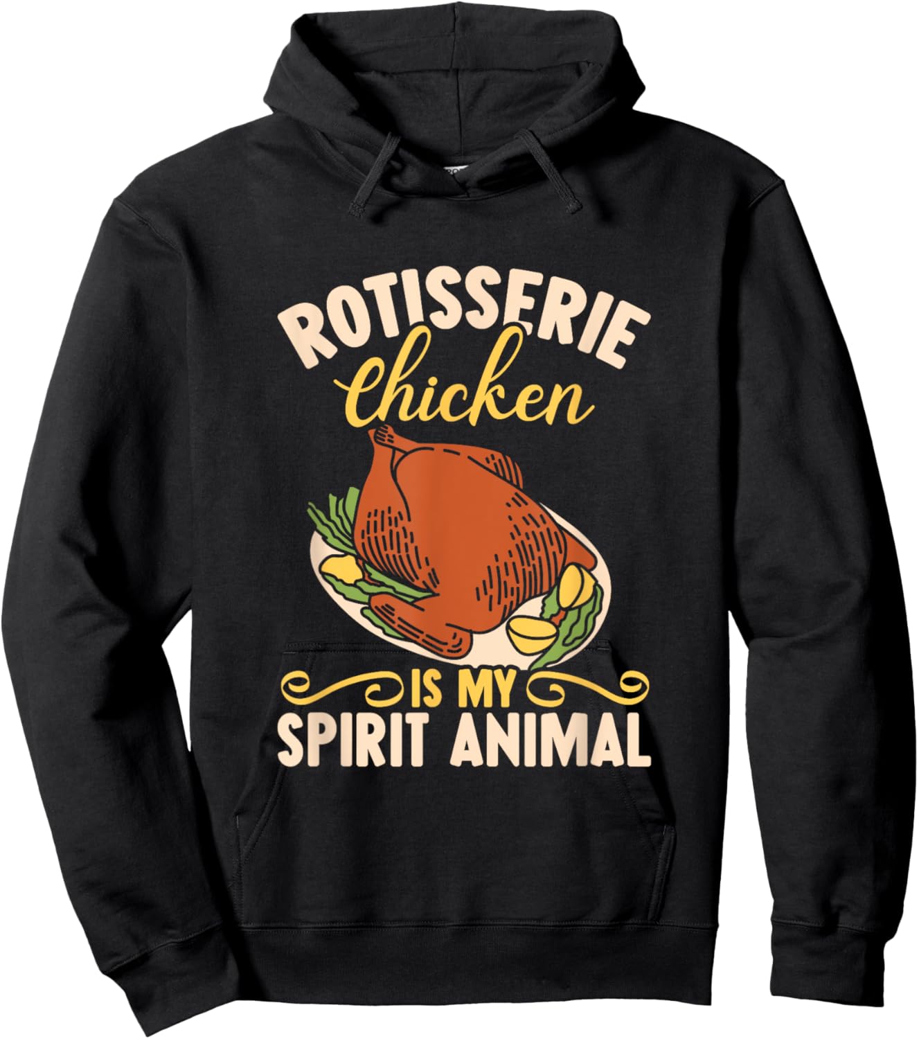 Rotisserie Chicken Is My Spirit Animal Grill BBQ Master Dad Hoodie - Hoodie | Black