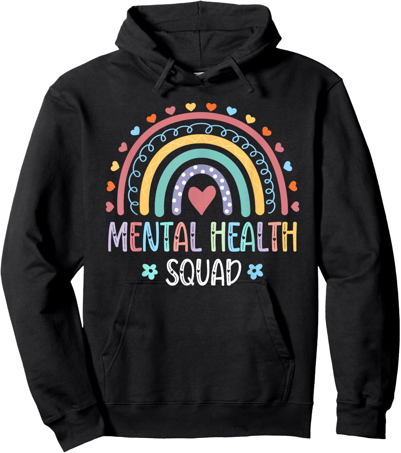 Mental Health Squad Brain Illness Mental Health Awareness Hoodie - Hoodie | Black