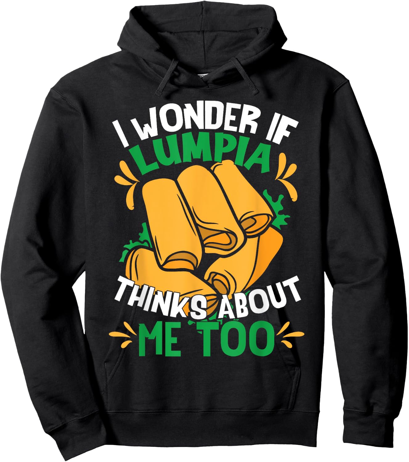 Funny Lumpia Philippines Food Hoodie - Hoodie | Black
