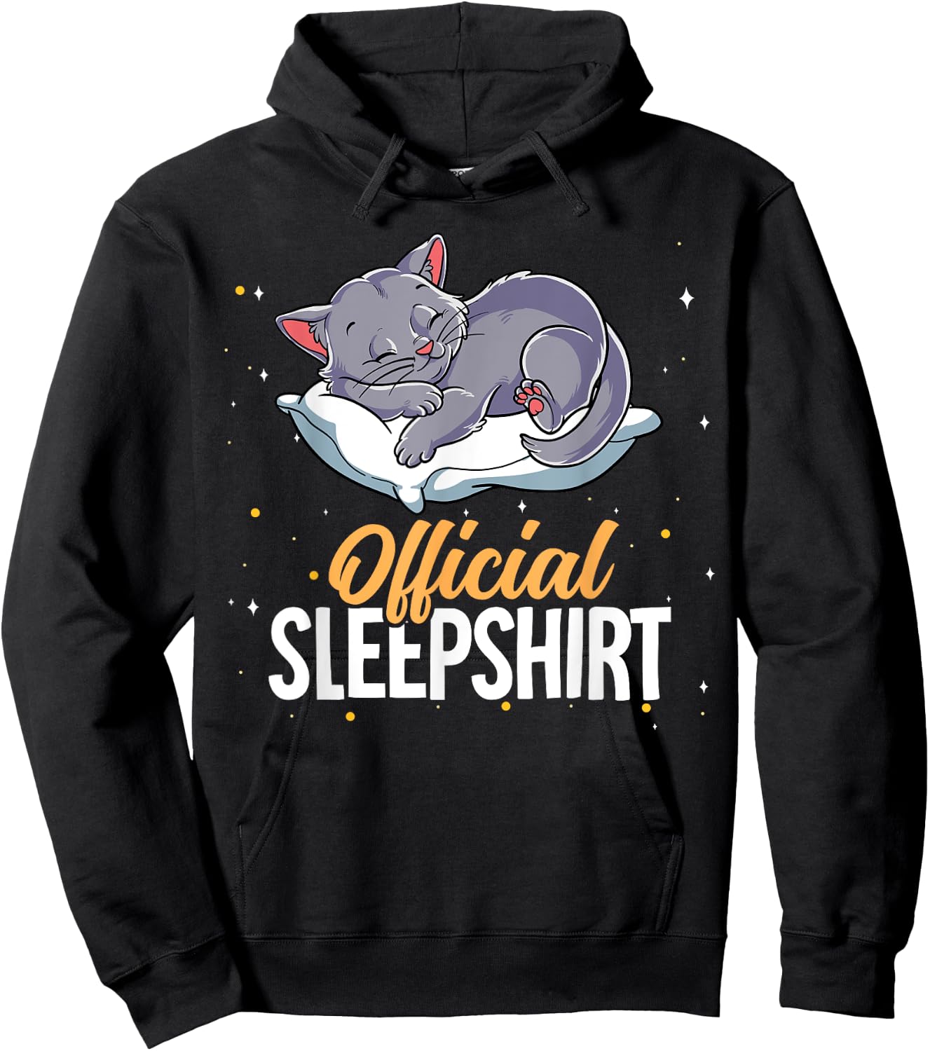 Sleeping Cat Official Sleepshirt Hoodie - Hoodie | Black