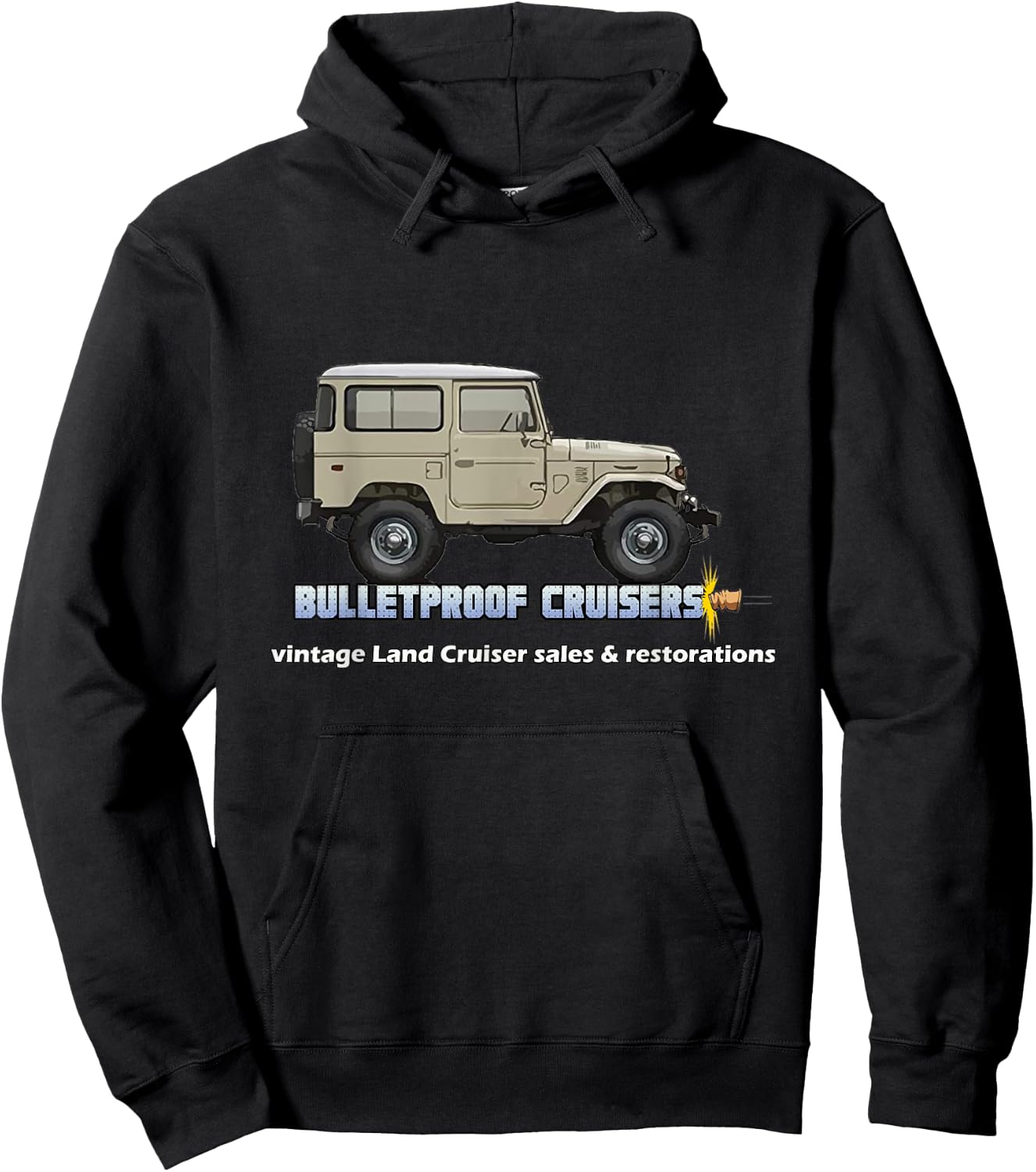 Costa Rica Off-Road 4x4 Vintage 4 Wheel Drive Muddy Cruiser Hoodie - Hoodie | Black