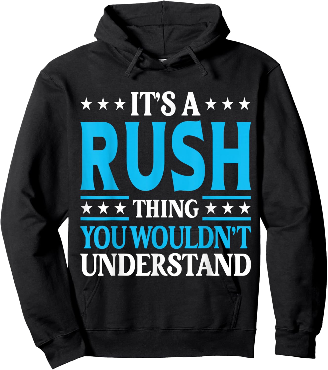 It's A Rush Thing Family Name Hoodie - Hoodie | Black