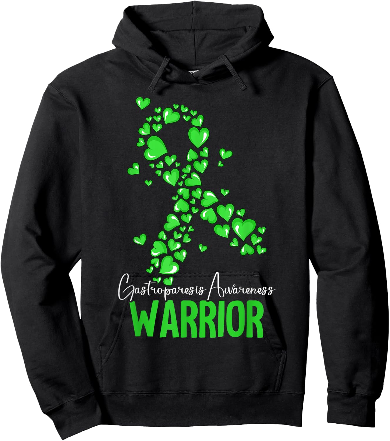 Warrior Gastroparesis Awareness Hoodie - Hoodie | Black