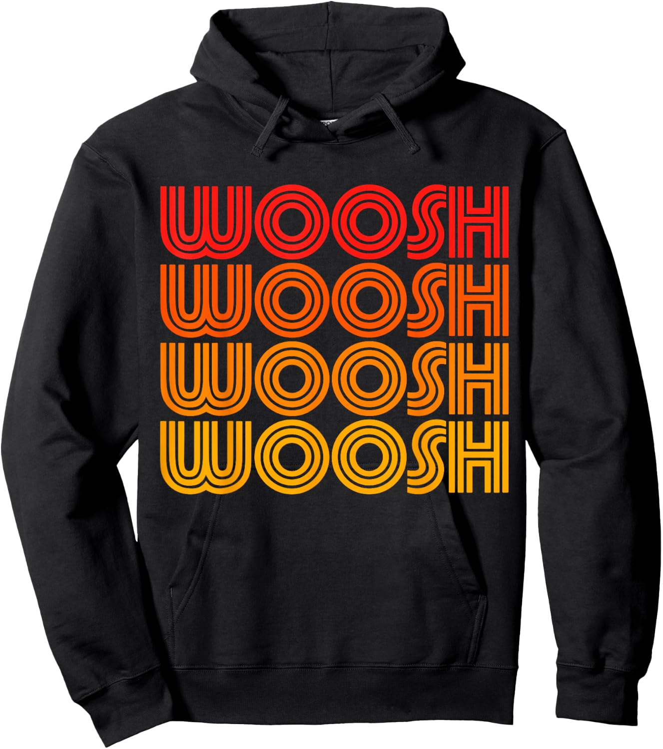Woosh Funny Word Joke Went Over My Head Fast Sports Race Fan Hoodie - Hoodie | Black