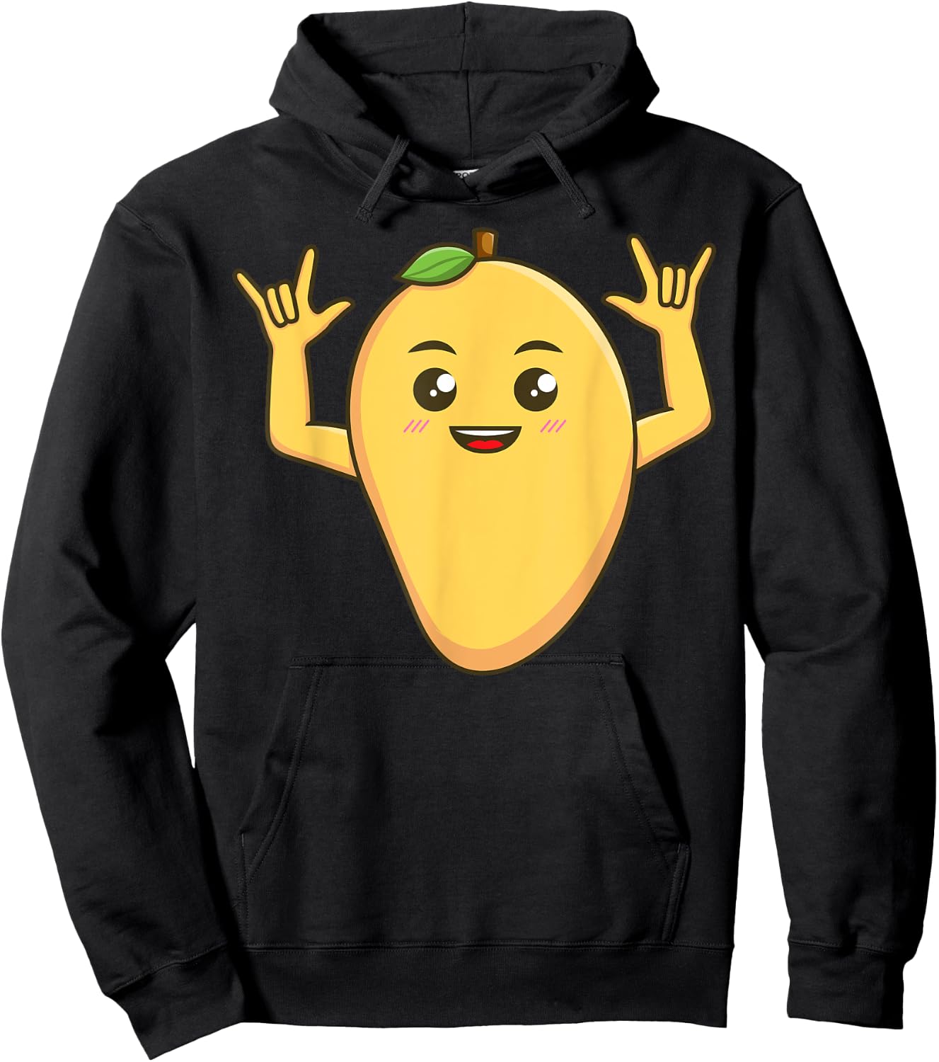 Funny Mango Designs Women Fruitarians Farmer Foodies Hoodie - Hoodie | Black