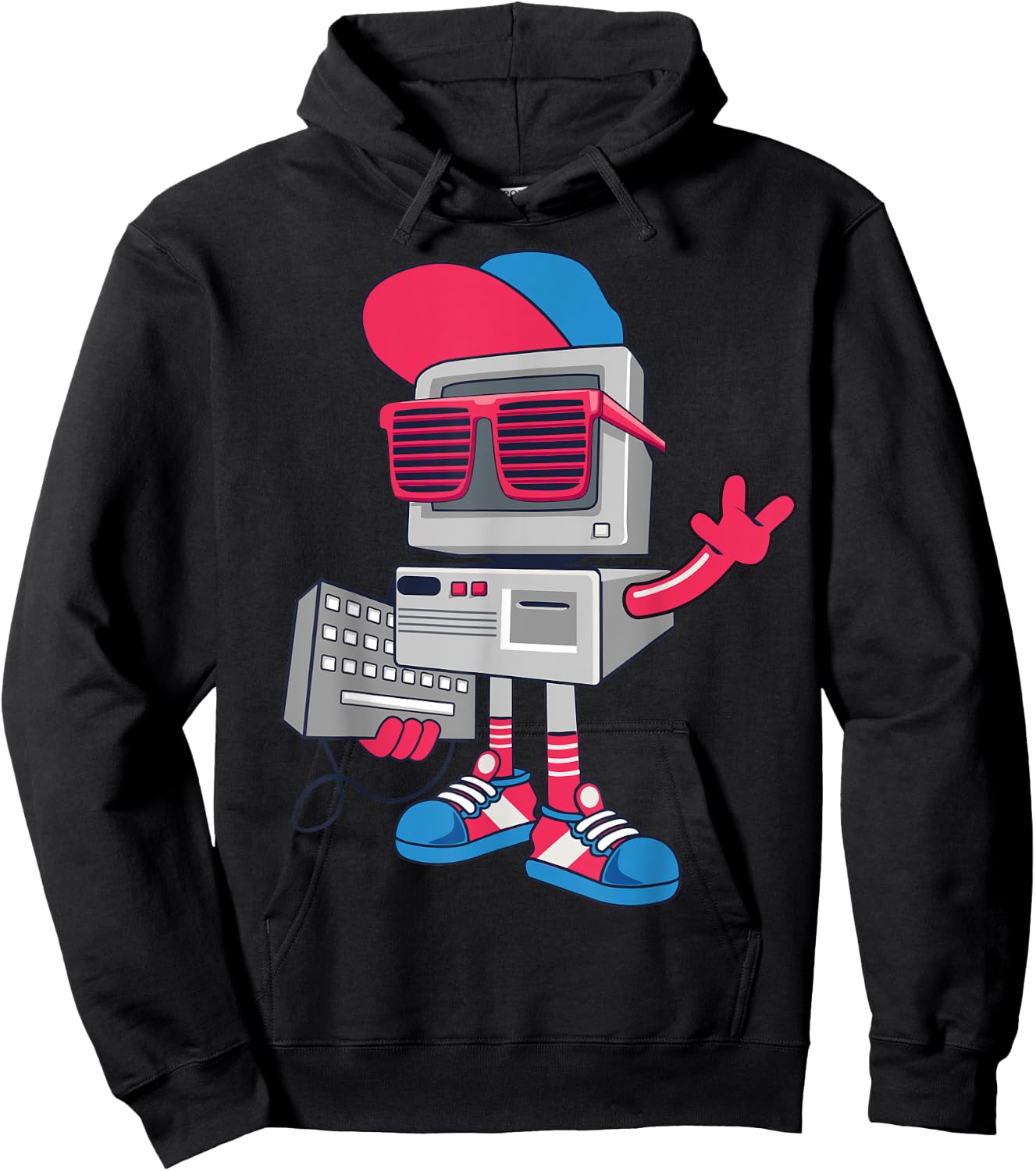 Cool Robot Design Funny Kids Boys Girls Robotics Bot Lovers Hoodie - Hoodie | Black