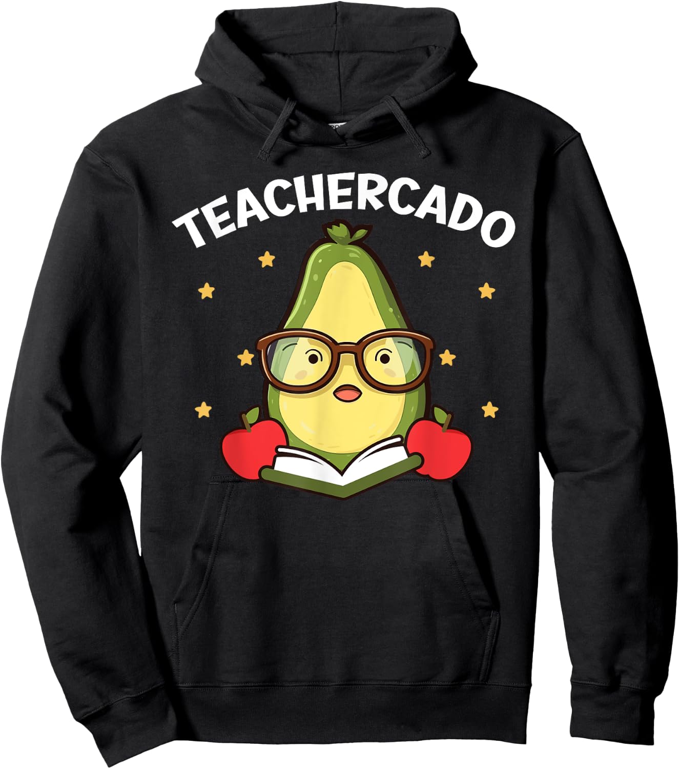 Avocado Teacher Fruit Guac Teaching Guacamole Lover Hoodie - Hoodie | Black