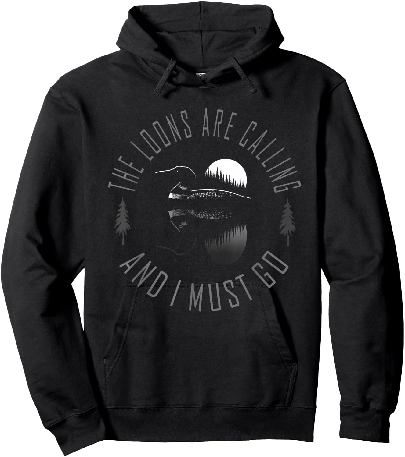 Common Loon - The Loons are Calling and I Must Go Hoodie - Hoodie | Black