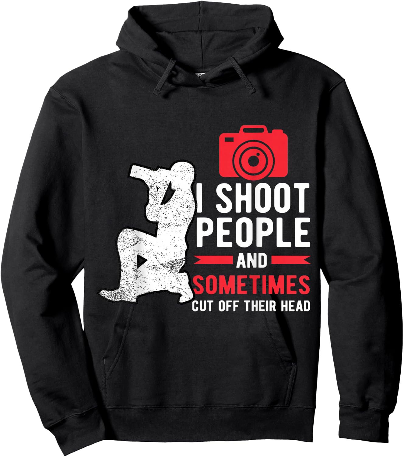 I Shoot People Photography For Funny Photographer Camera Hoodie - Hoodie | Black