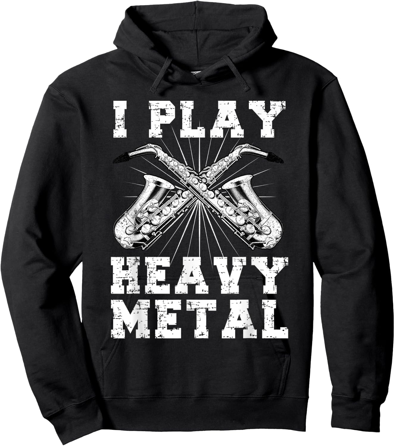 Cool Saxophonist Art Women Musician Saxophone Player Hoodie - Hoodie | Black