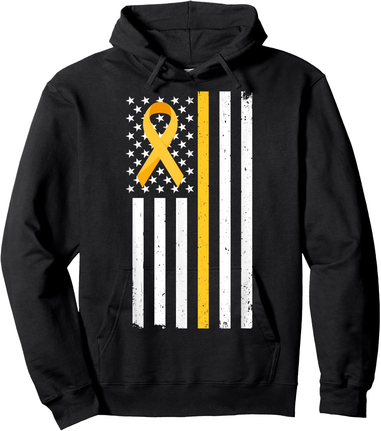Childhood Cancer Awareness Month | In September We Wear Gold Hoodie - Hoodie | Black