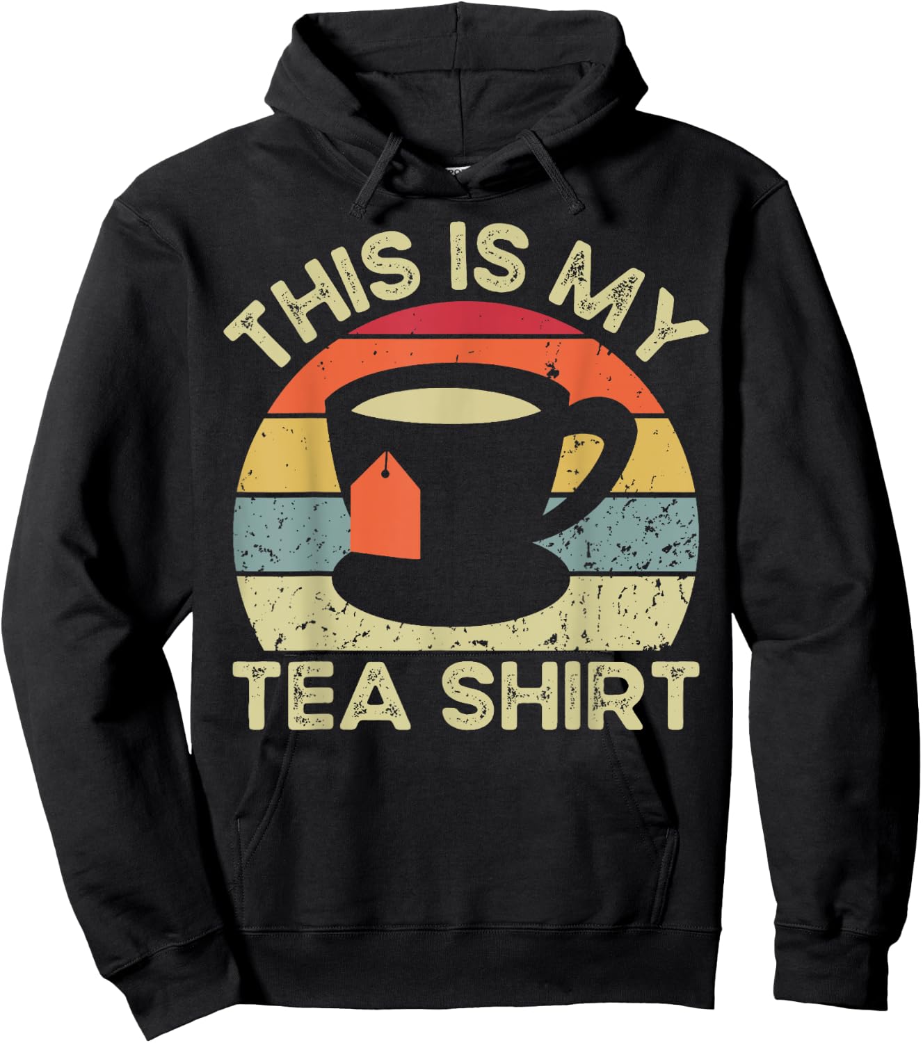 This Is My Tea Shirt Funny Tea Drinker Retro Vintage Hoodie - Hoodie | Black
