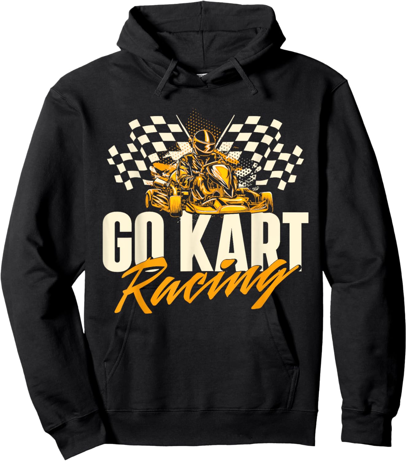 Go Karting Shirts Go Kart Racing - Go Karting Enthusiast Racetrack Racecourse Hoodie - Hoodie | Black