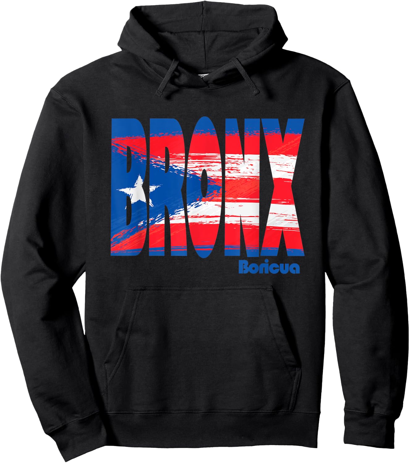 Boricua Roots Puerto Rico Pride PR Bronx Puerto Rico Flag Hoodie - Hoodie | Black