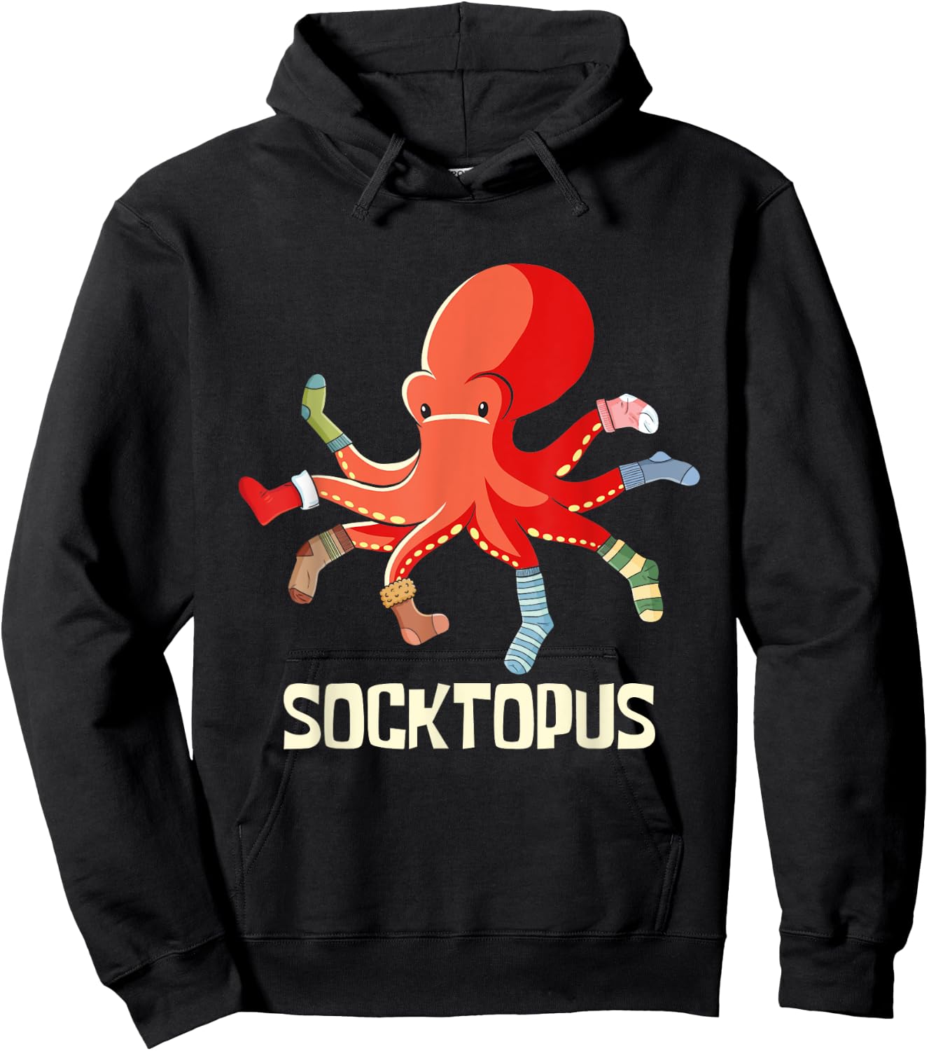Socktopus - Octopus Lover Sea Creature Marine Scuba Diver Hoodie - Hoodie | Black