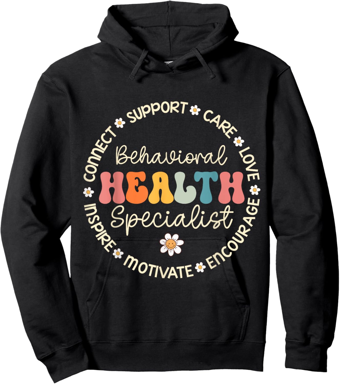 Behavioral Health Specialist Appreciation Week Back School Hoodie - Hoodie | Black