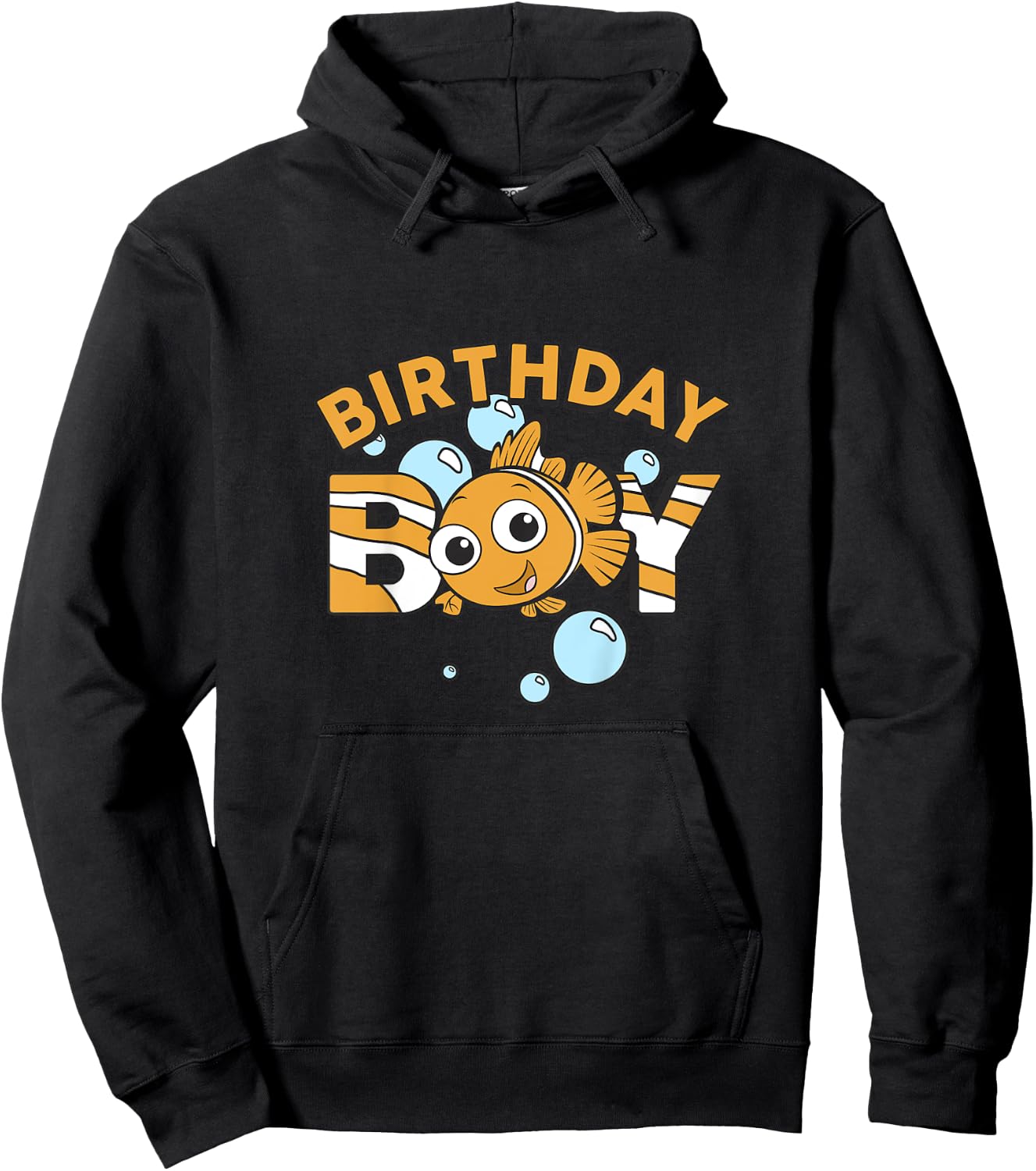 Kids Disney Pixar Finding Nemo Birthday Boy Cute Nemo Youth Hoodie - Hoodie | Black