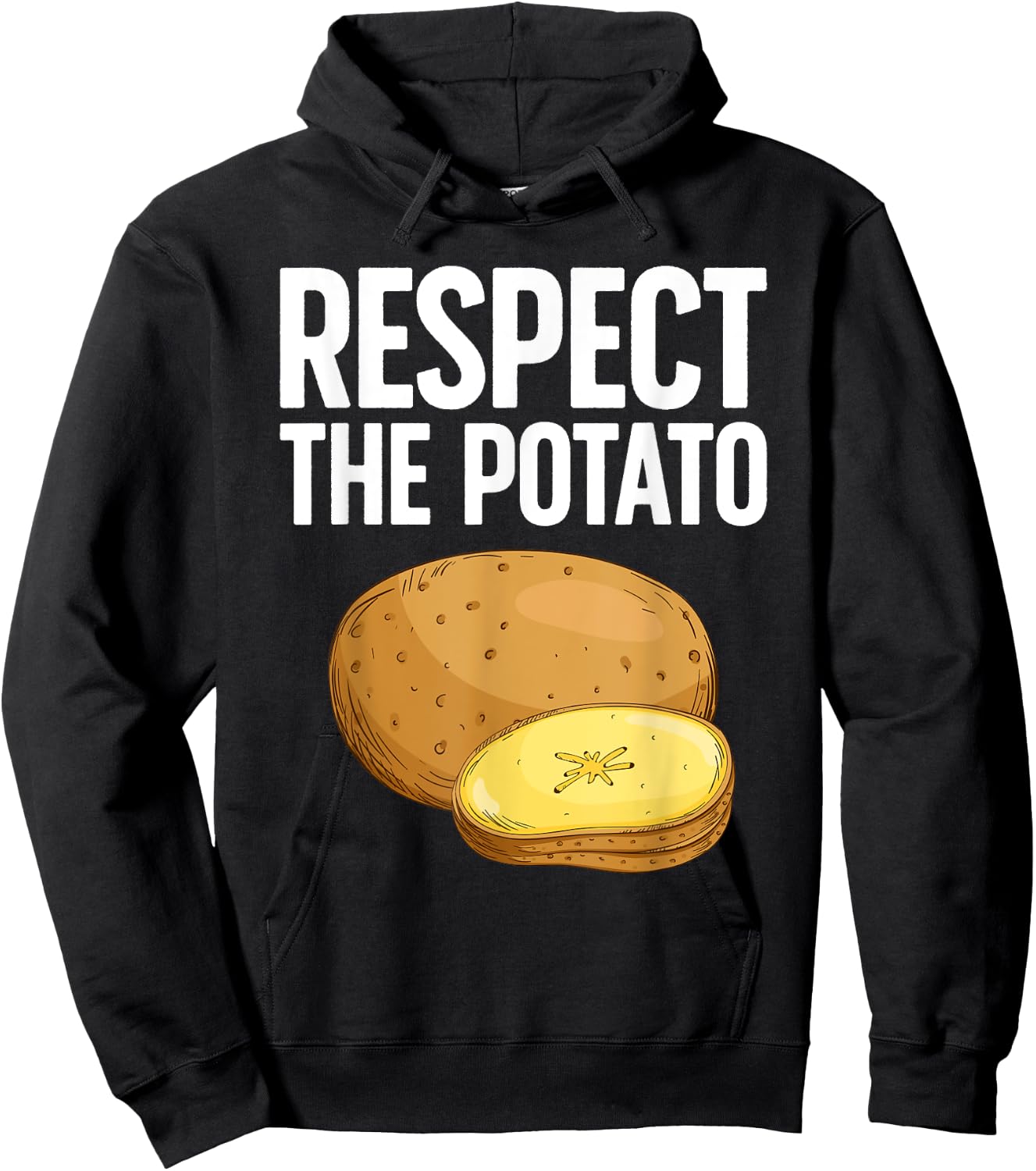 Cool Potato Design Women Kids Vegetable Potato Lover Hoodie - Hoodie | Black