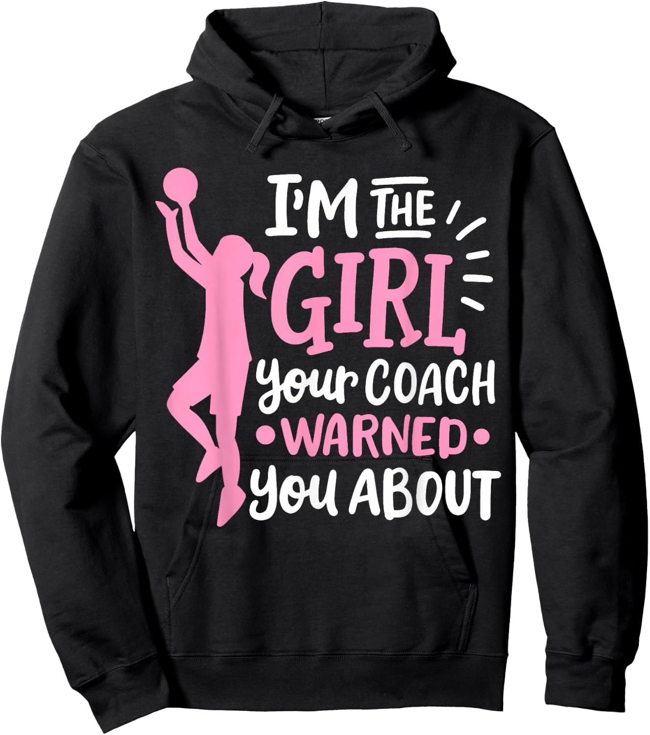 Basketball Girl Hoodie - Hoodie | Black