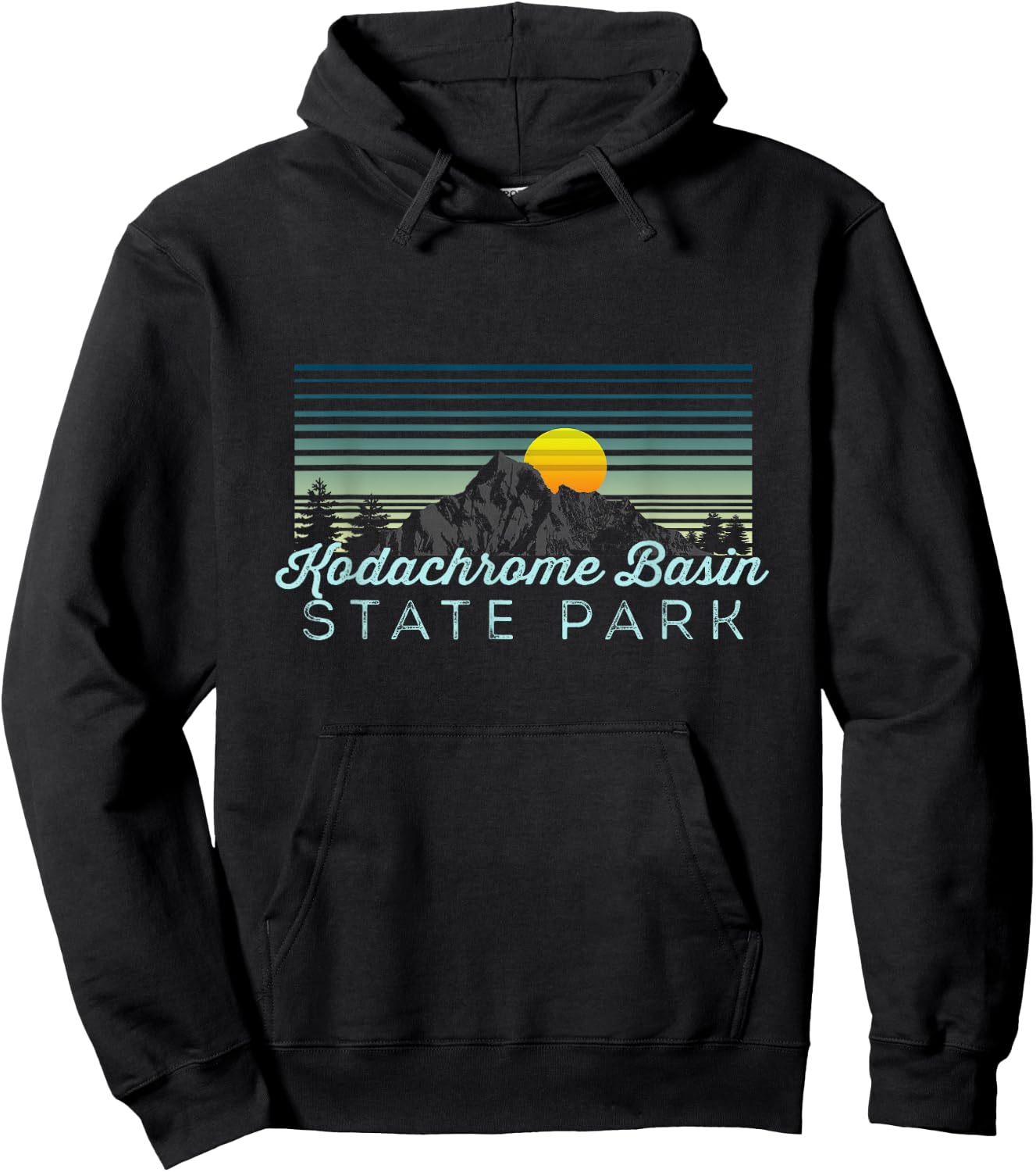 Kodachrome Basin State Park Retro Clothes & Gear - Souvenir Hoodie - Hoodie | Black