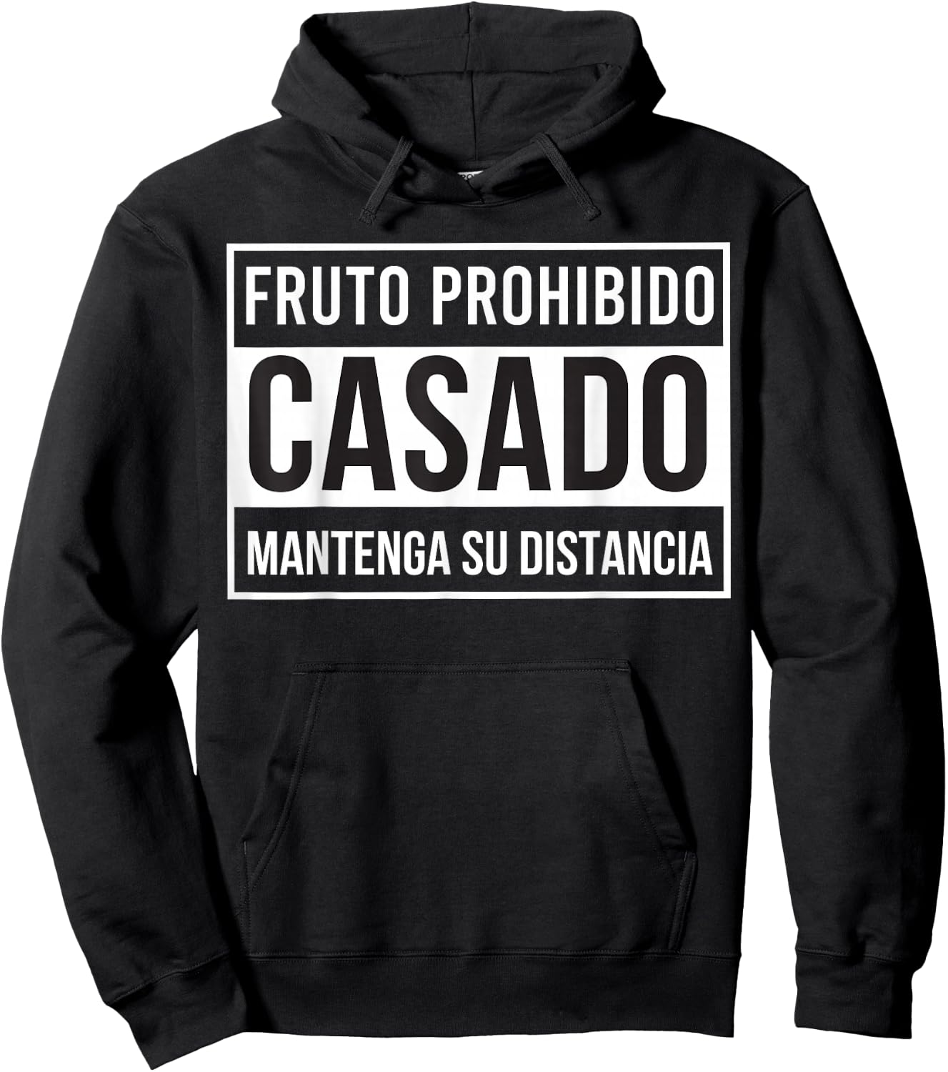 MexiColor Fruto prohibido casado mantenga su distancia Hoodie - Hoodie | Black