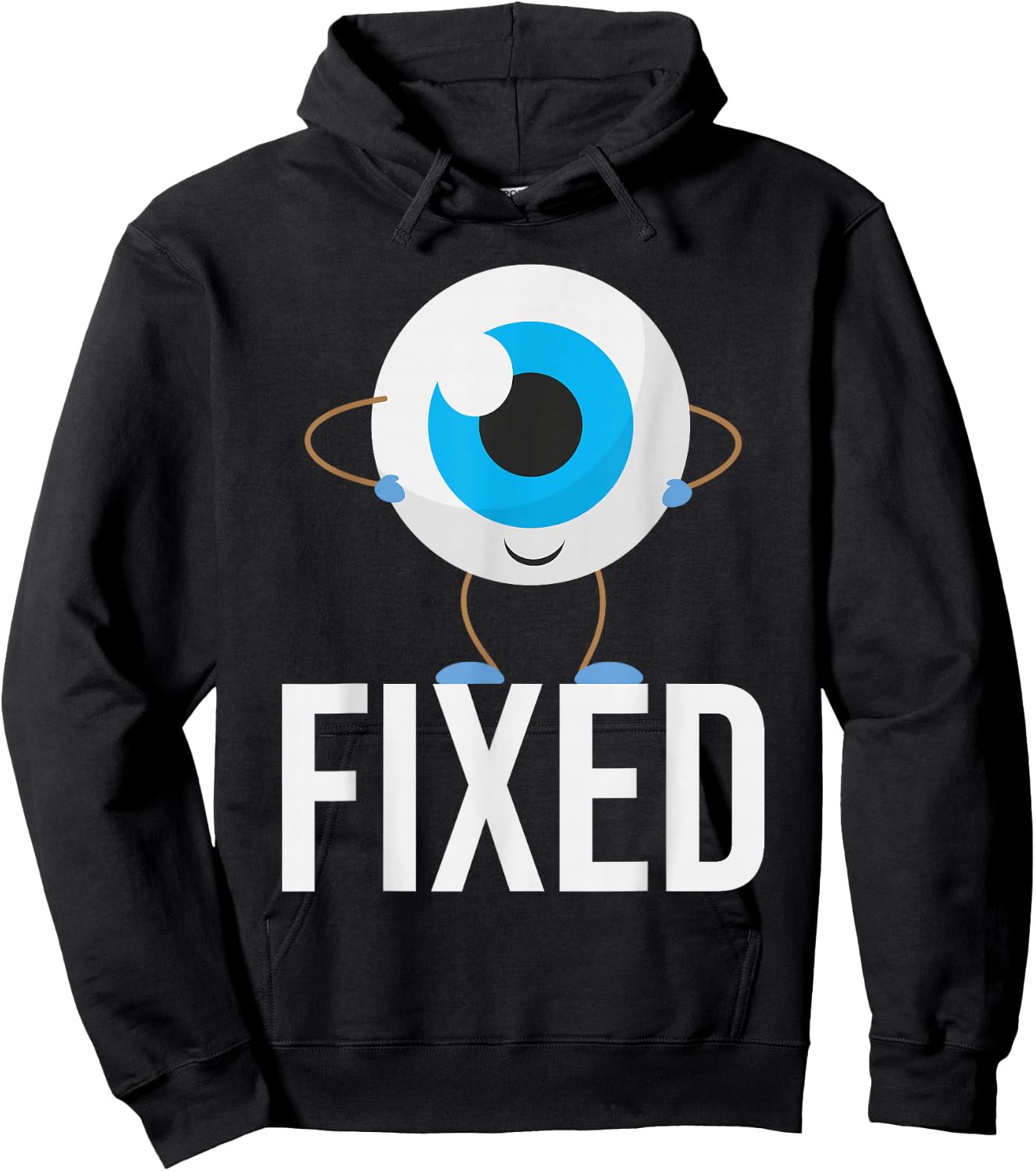 Fixed - Cataract Eye Surgery Survivor Recovery Get Well Hoodie - Hoodie | Black