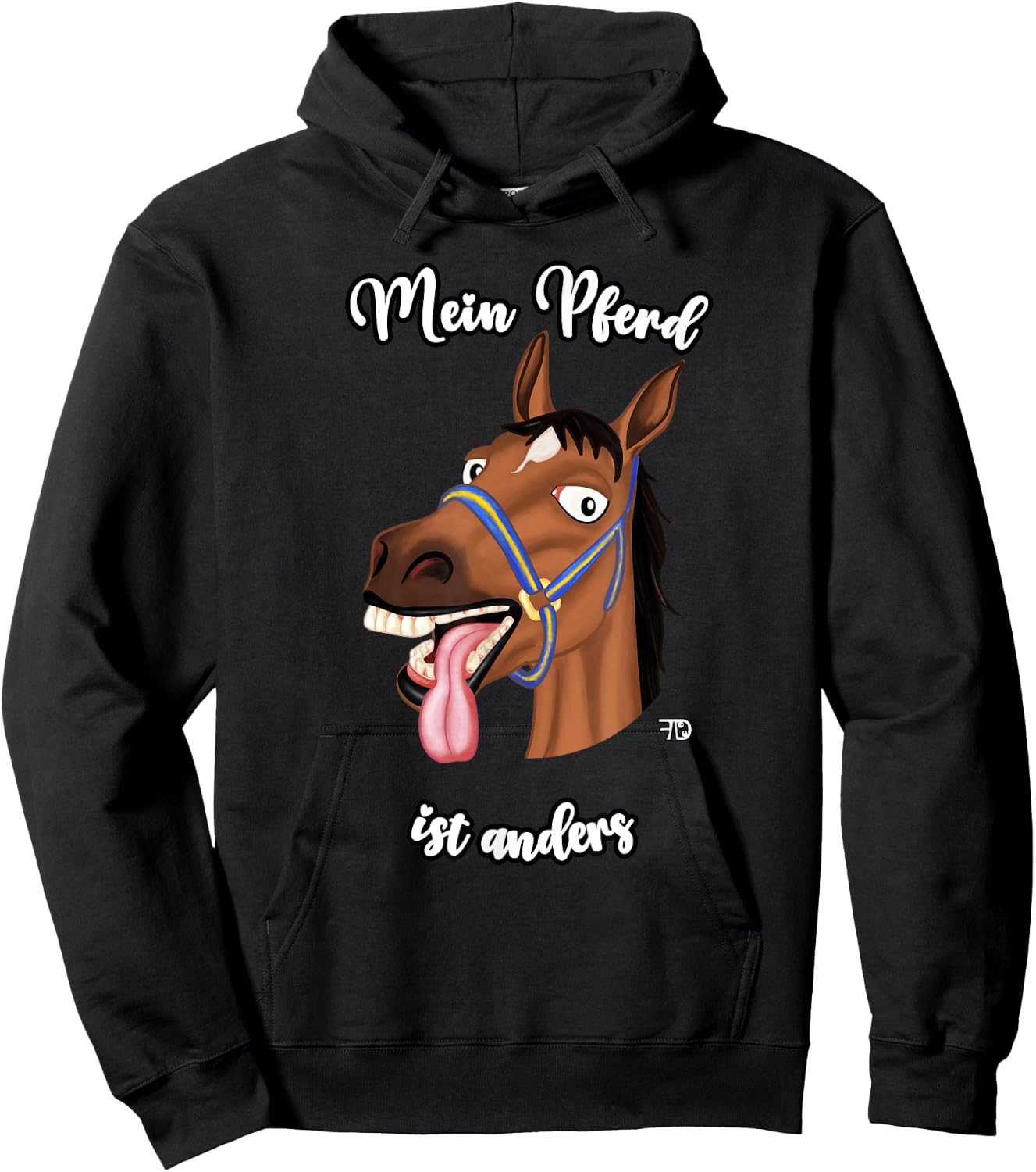 My Horse Is Different. funny Horse With A Saying Hoodie - Hoodie | Black