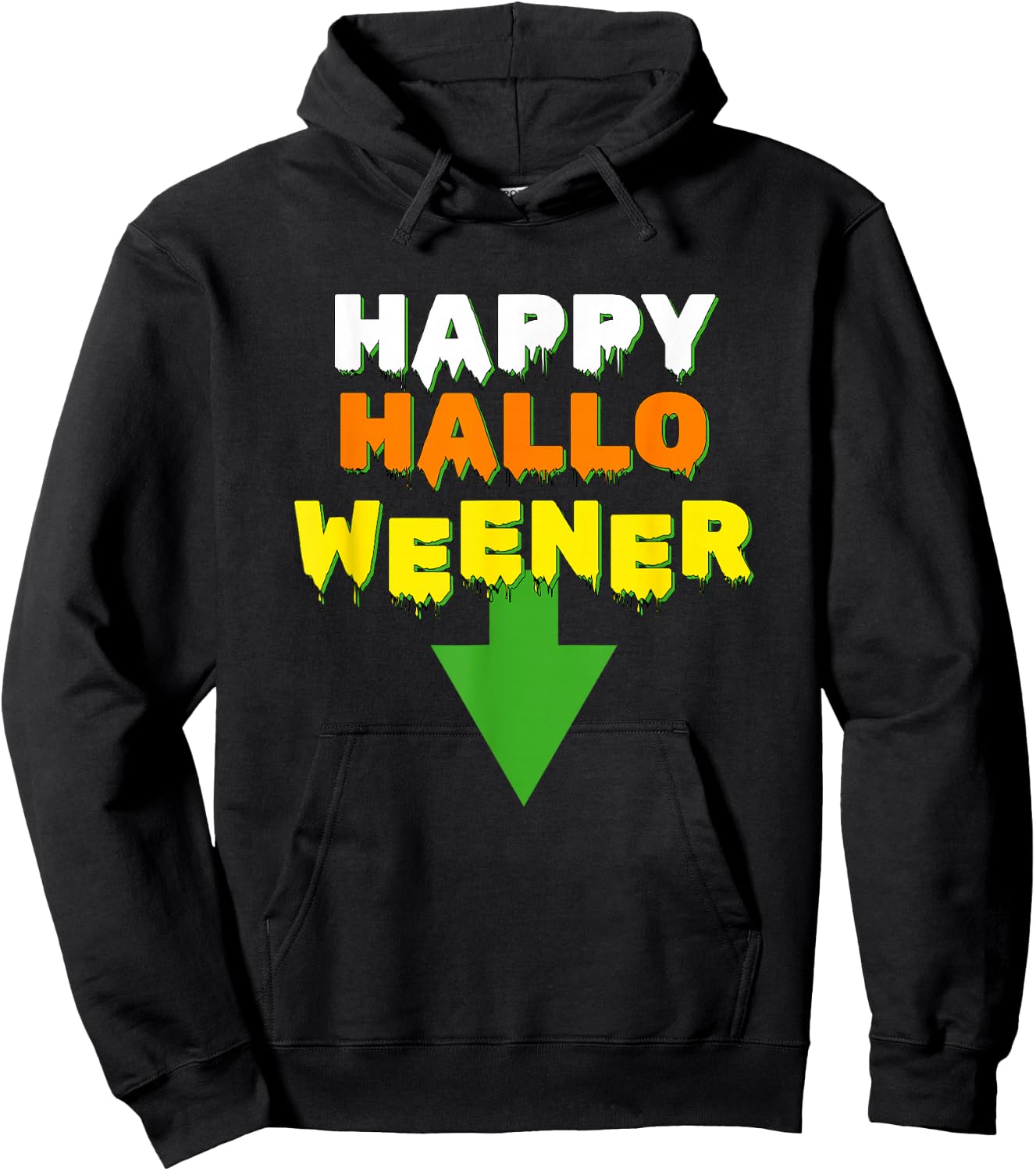 Happy Hallo Weener – Spooky Season Dachshund Weiner Dog Men Women Hoodie - Hoodie | Black
