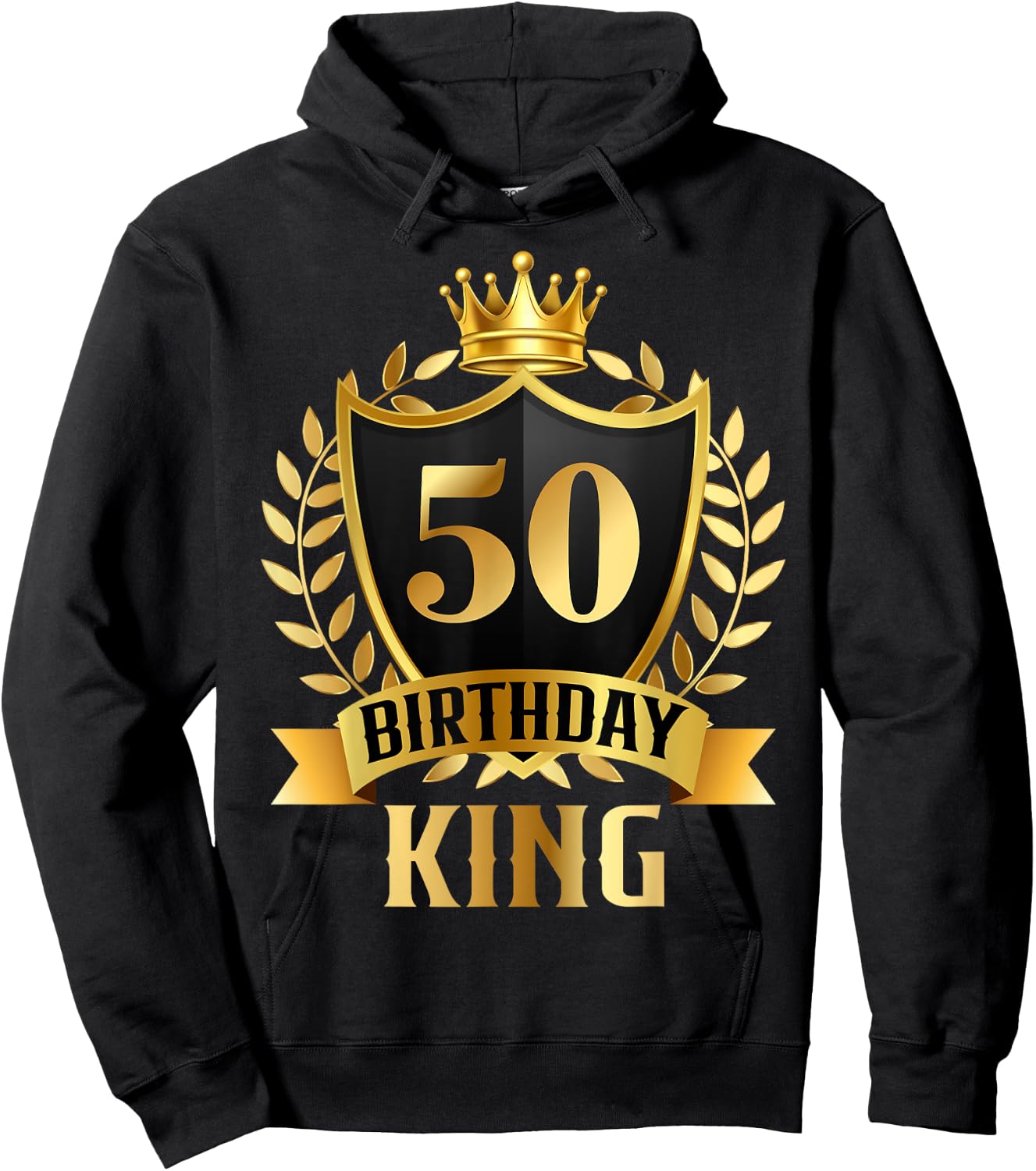 50 Yrs Old Birthday King Cool 50th B-Day Awesome Funny Hoodie - Hoodie | Black