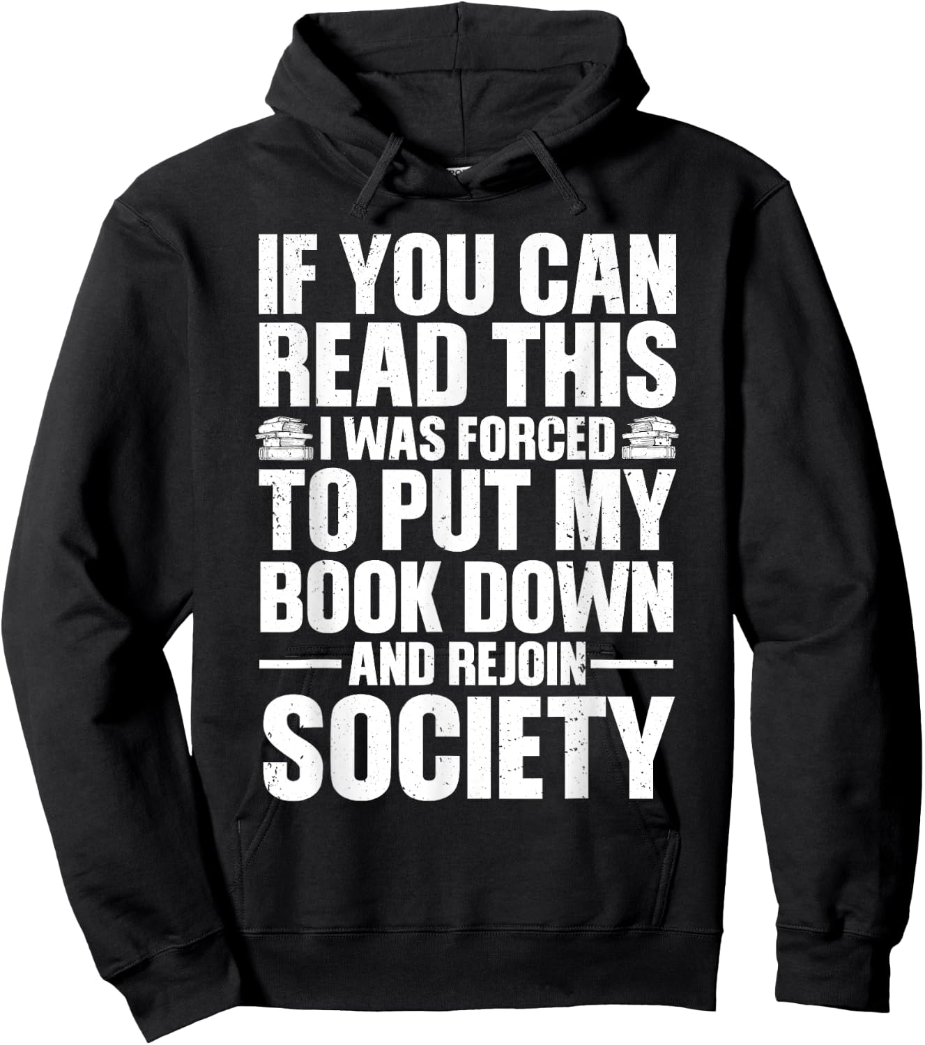 Funny Reading Design Women Book Nerd Reading Lovers Hoodie - Hoodie | Black