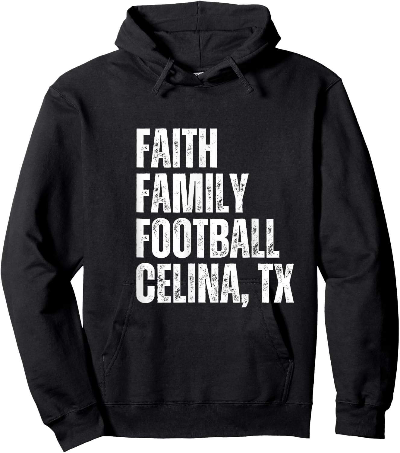 Faith Family Football Celina Texas Bobcats Hoodie - Hoodie | Black