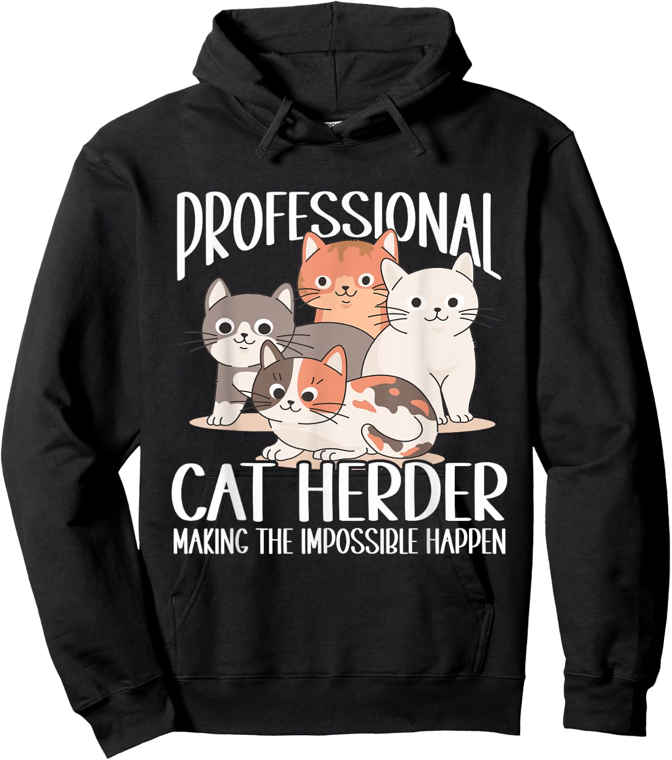 Cat Herding Champion Professional Cat Herder Women Hoodie - Hoodie | Black