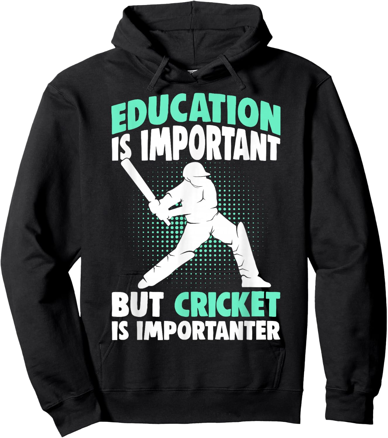 Cricket Player Boys Kids Hoodie - Hoodie | Black