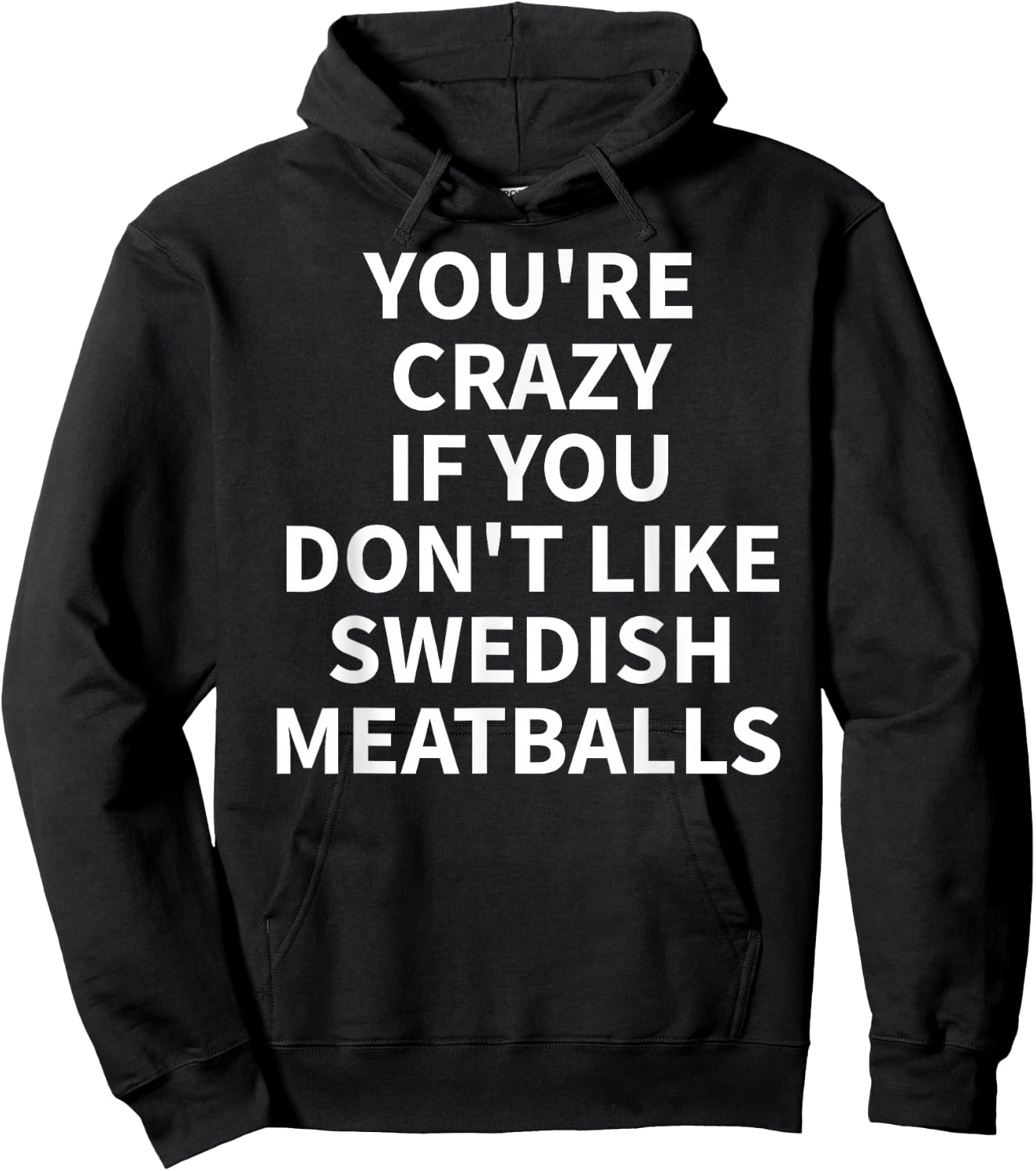 Swedish Meatball Apparel - Funny Novelty Meatballs Design Hoodie - Hoodie | Black