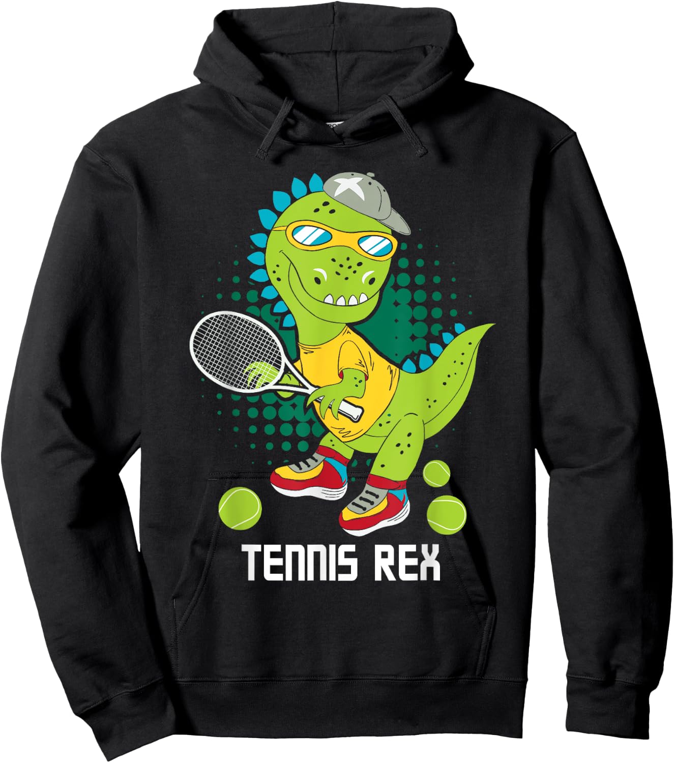 Tennis Rex - Sports Lover Tournament Player Hoodie - Hoodie | Black